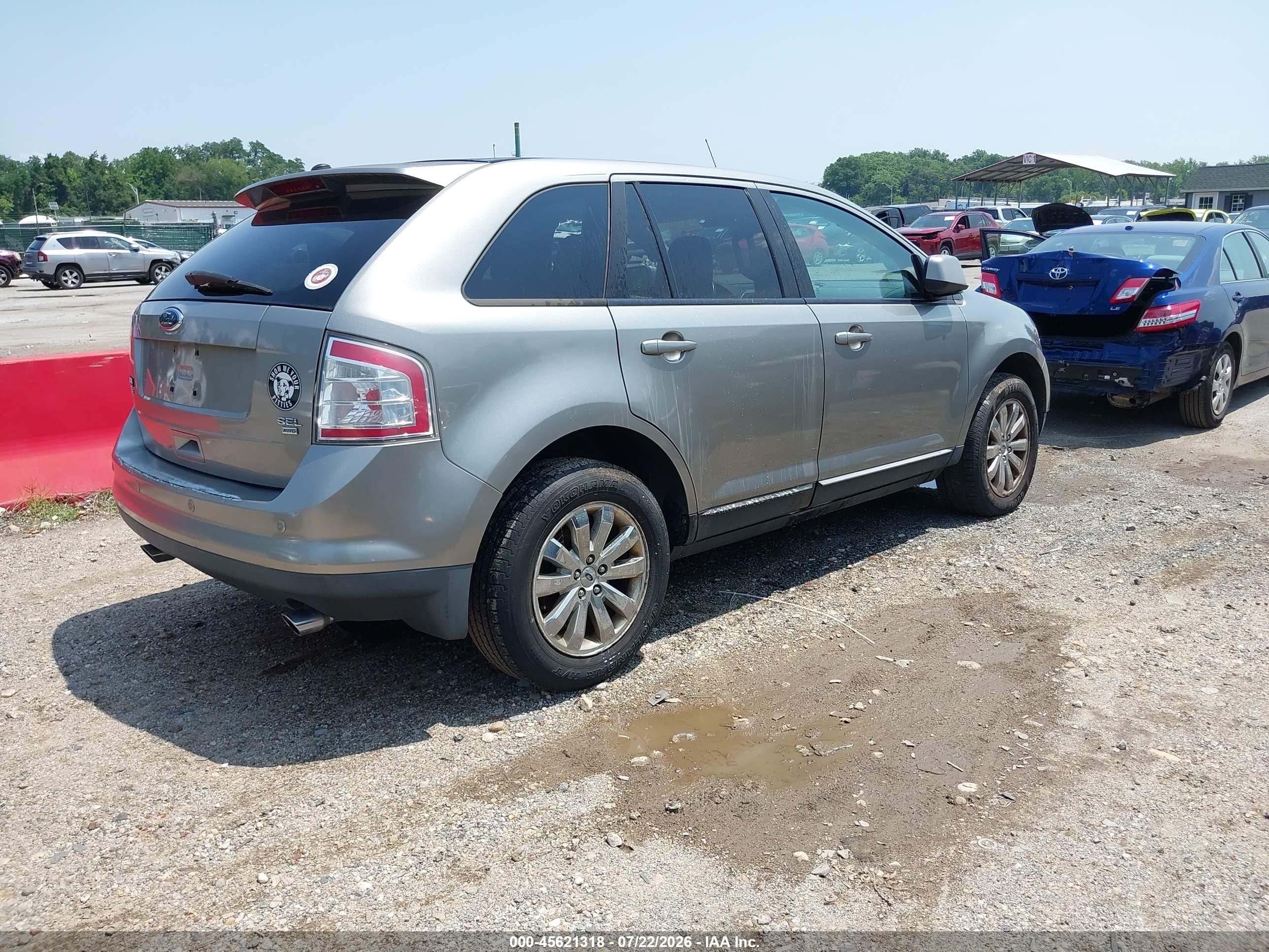 2008 Ford Edge Sel Silver vin: 2FMDK48CX8BB31329