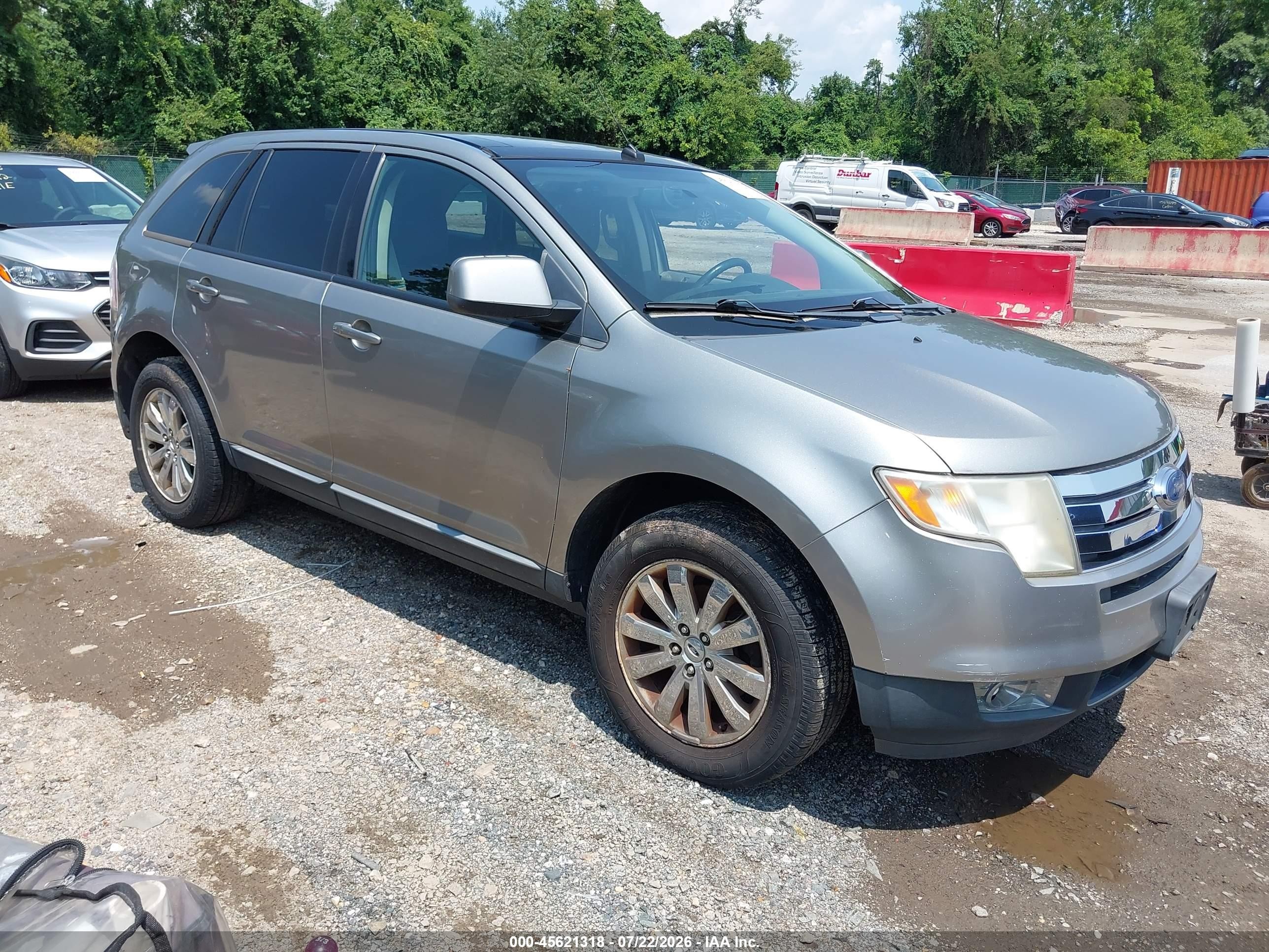2008 Ford Edge Sel Silver vin: 2FMDK48CX8BB31329