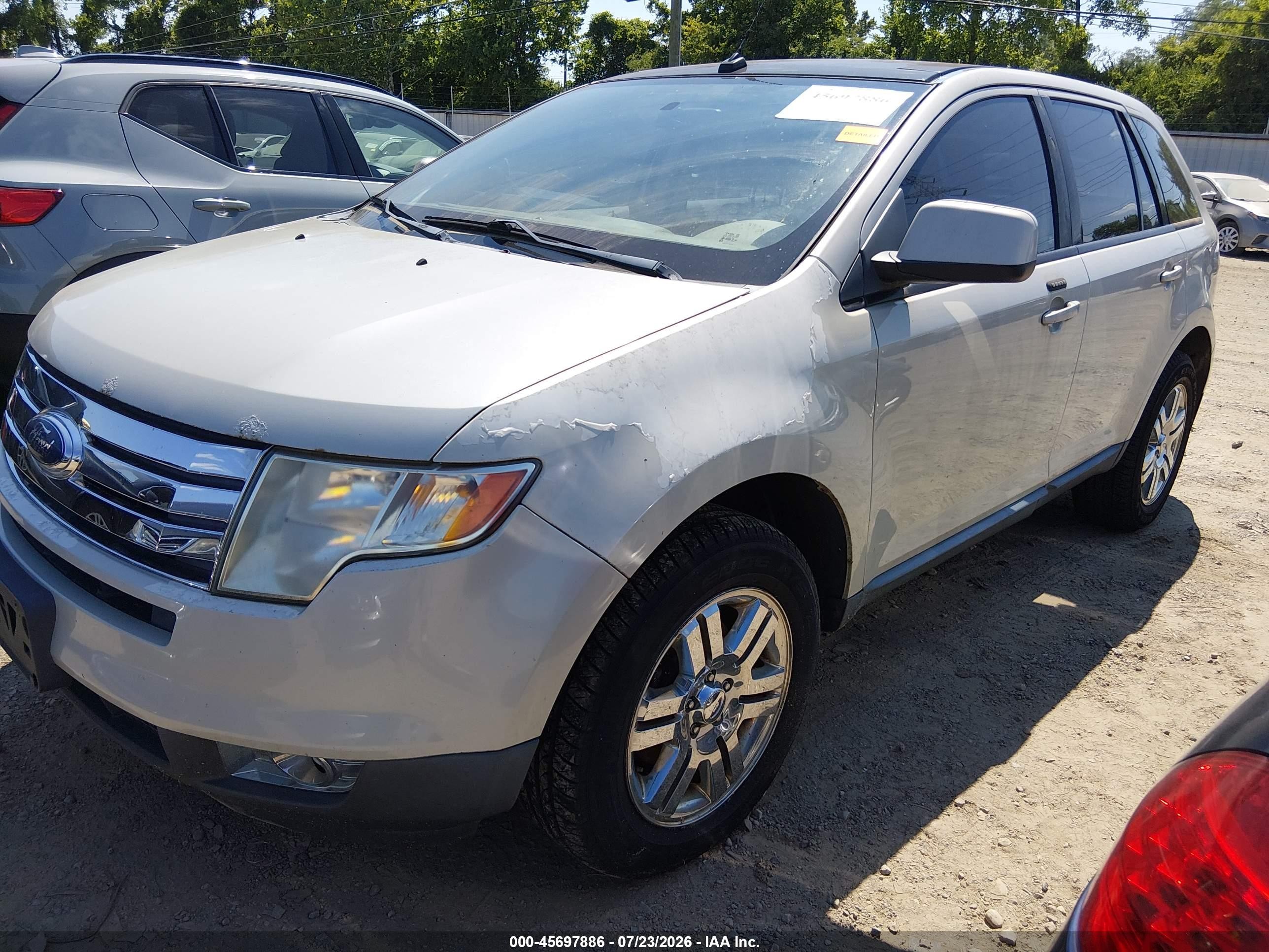 2007 Ford Edge Sel Plus Cream vin: 2FMDK49C07BB67656