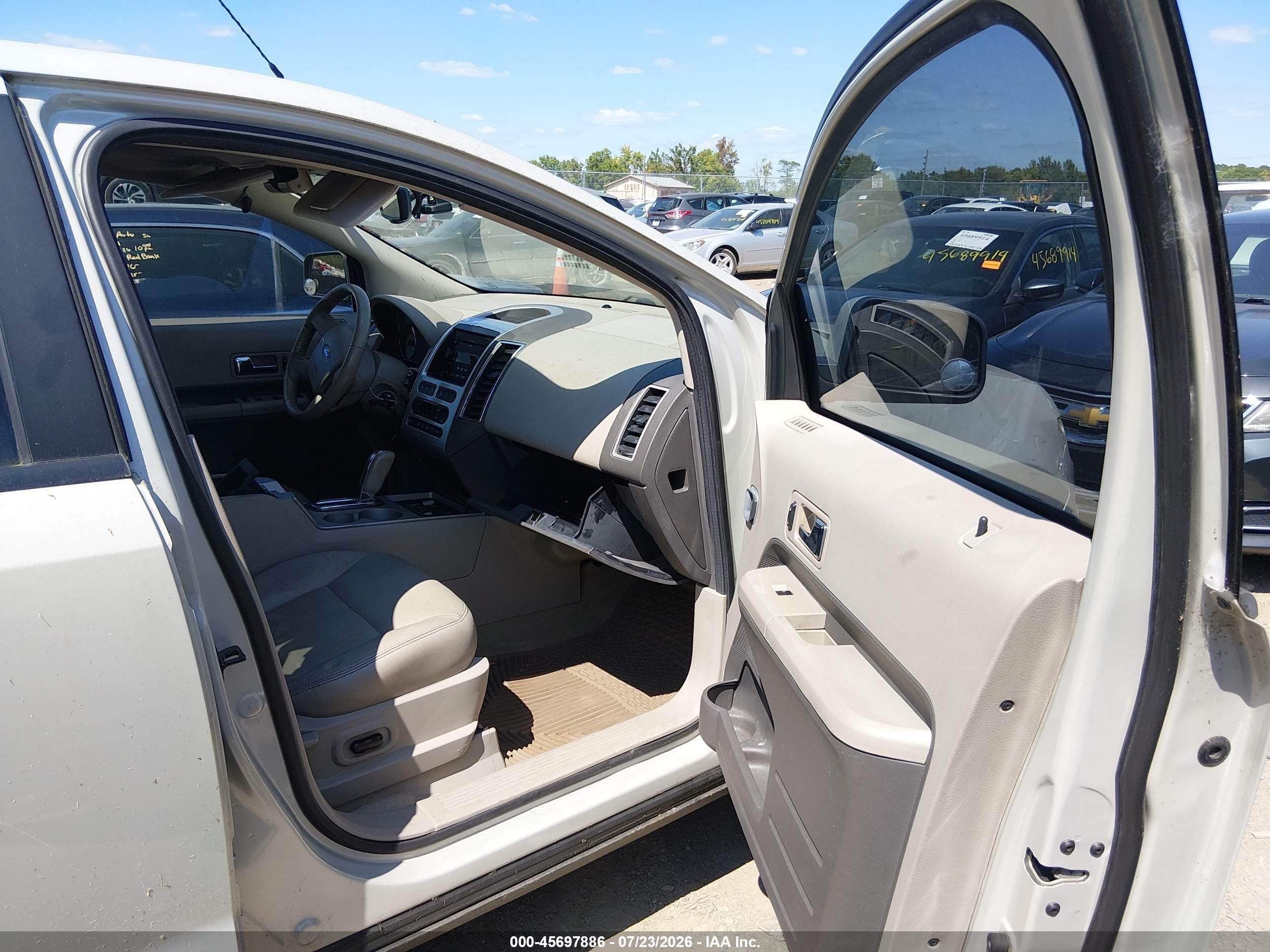 2007 Ford Edge Sel Plus Cream vin: 2FMDK49C07BB67656