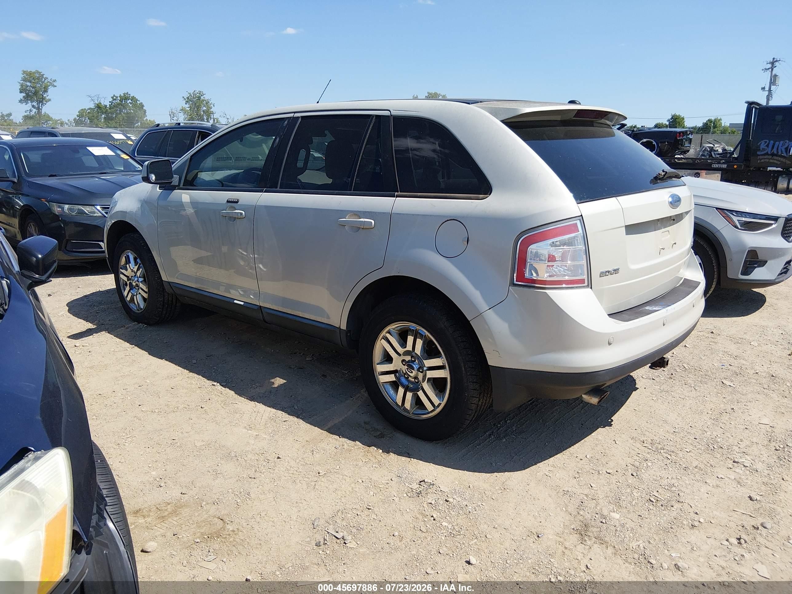 2007 Ford Edge Sel Plus Cream vin: 2FMDK49C07BB67656