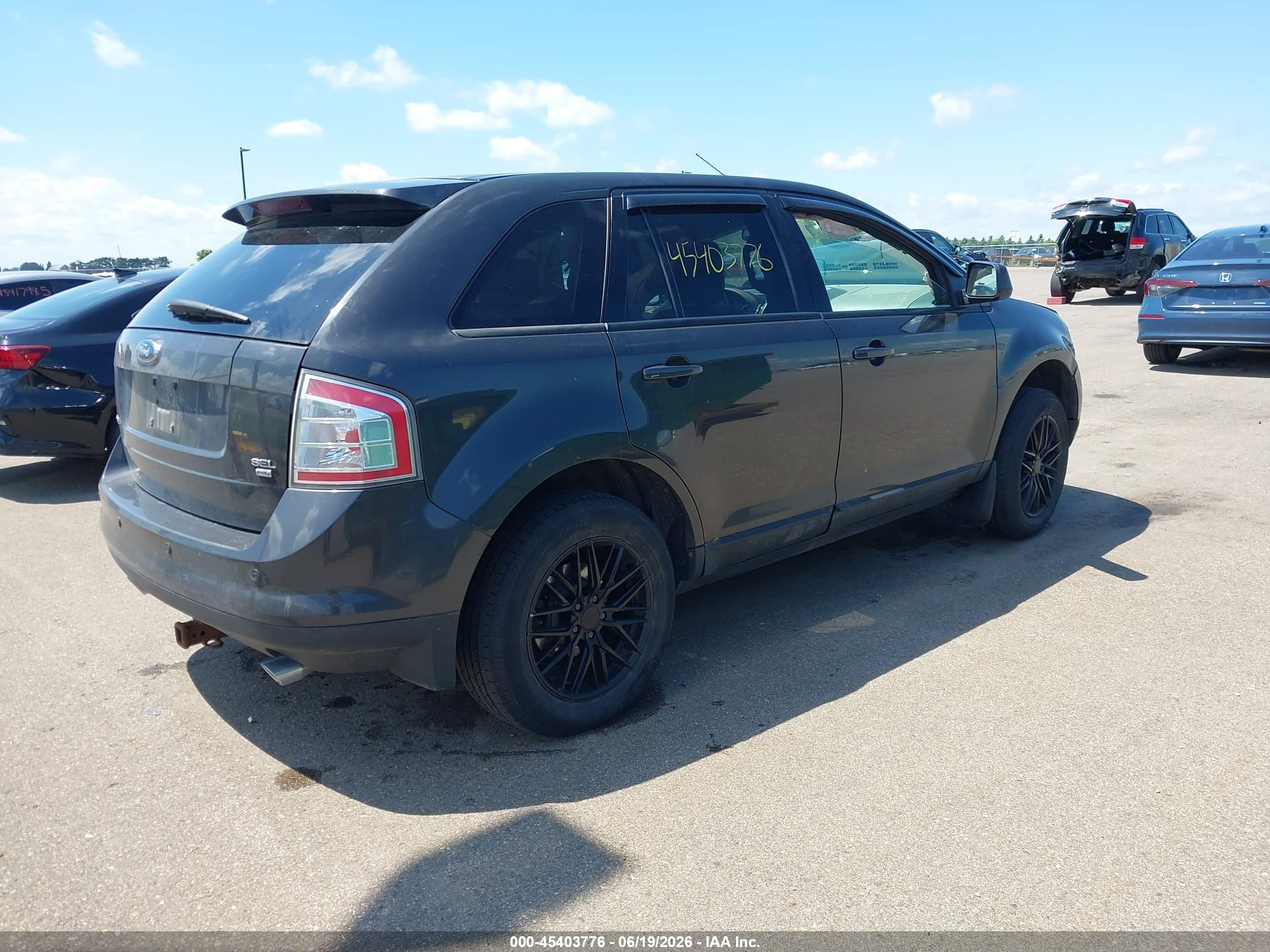 2007 Ford Edge Sel Plus Gray vin: 2FMDK49C17BA63631