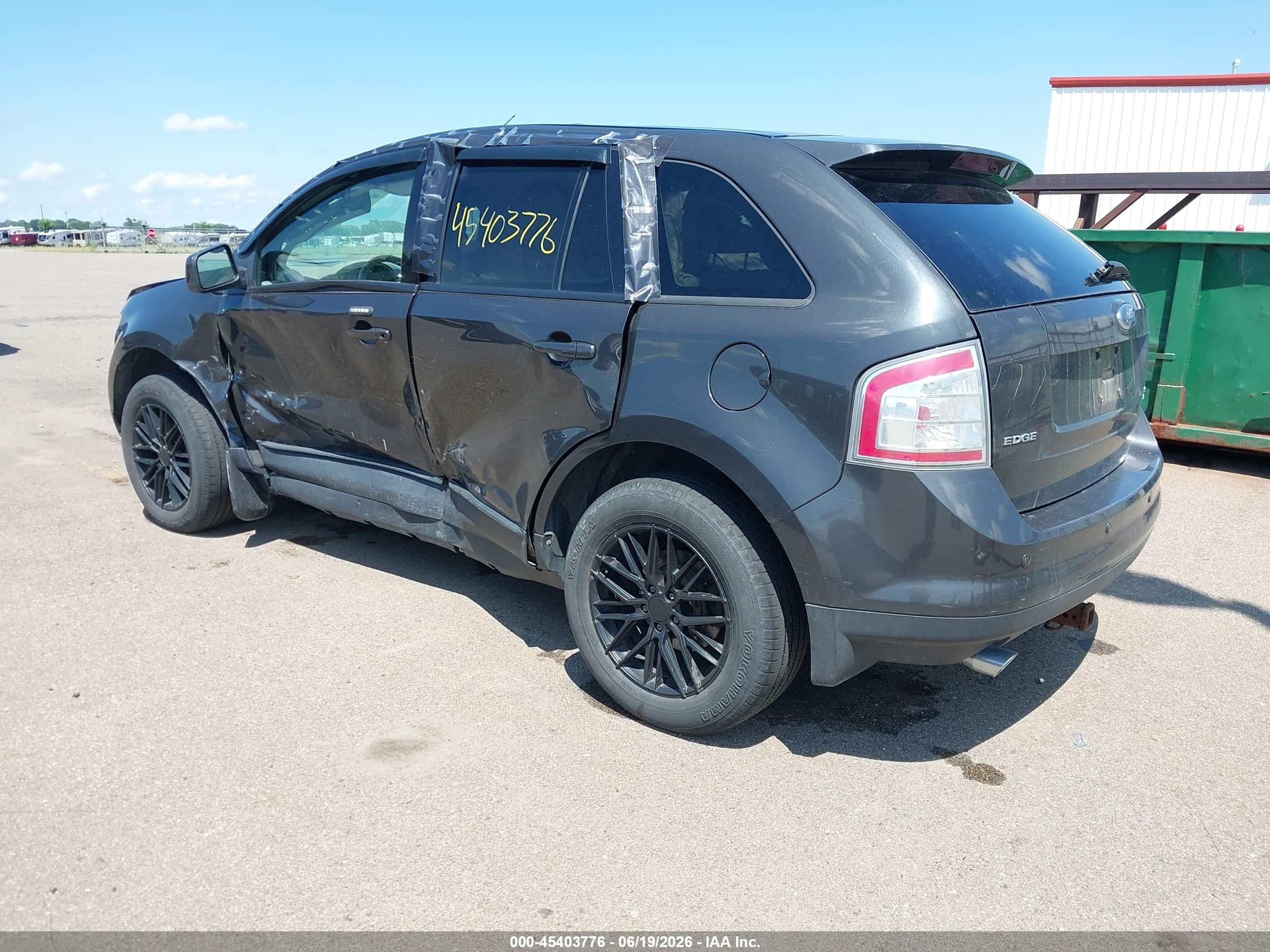 2007 Ford Edge Sel Plus Gray vin: 2FMDK49C17BA63631