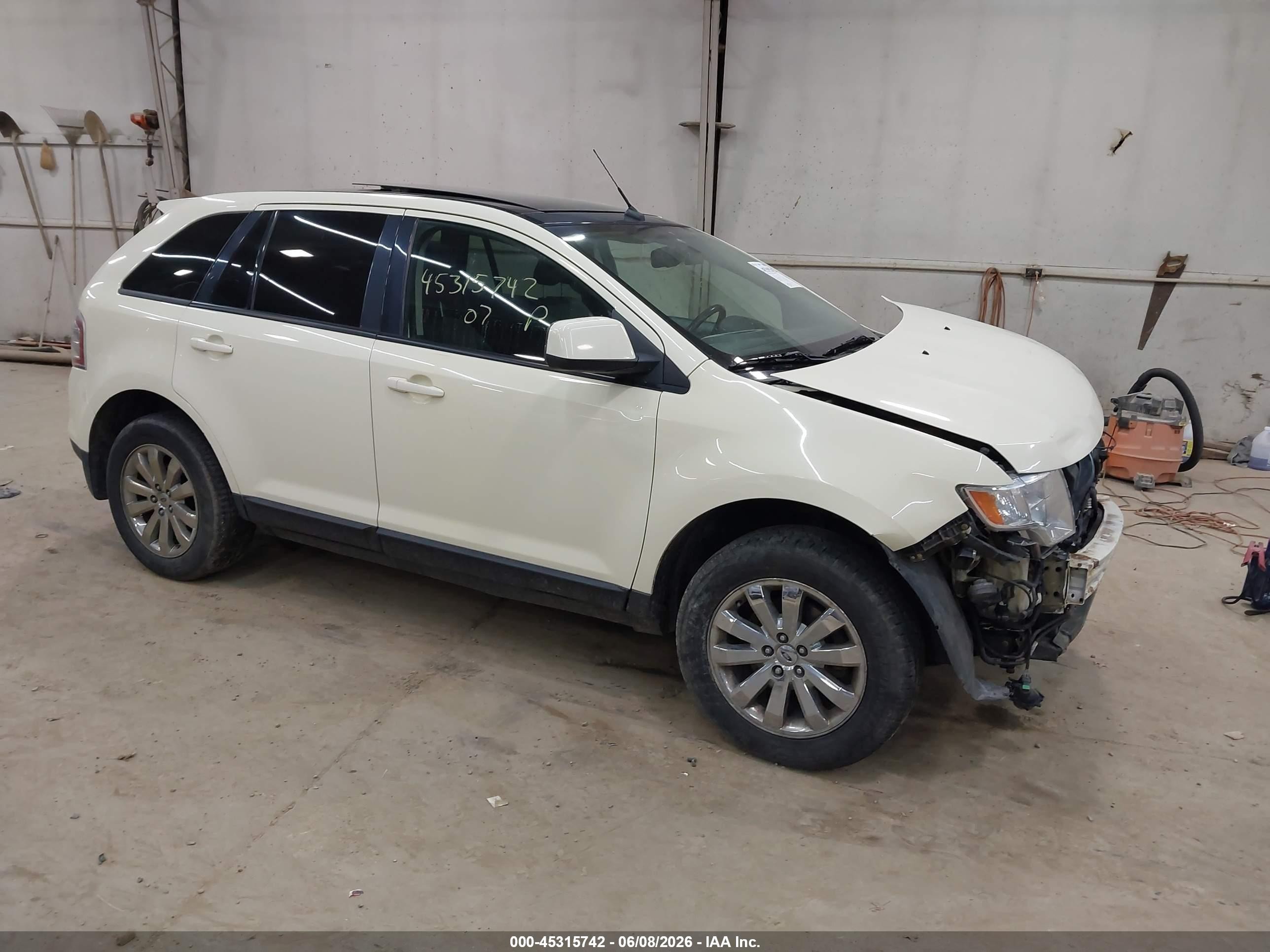 2007 Ford Edge Sel Plus Cream vin: 2FMDK49C17BA74080