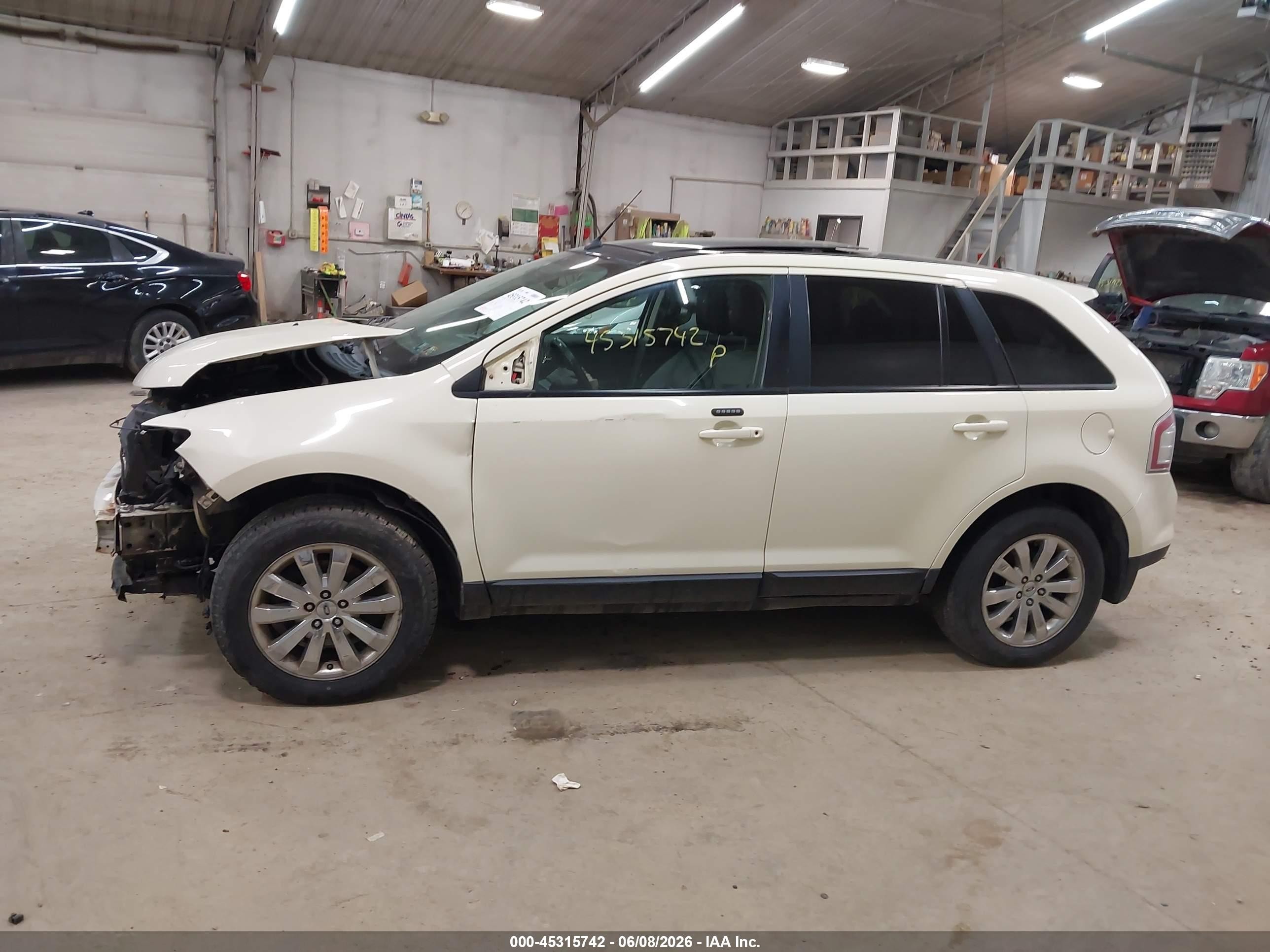 2007 Ford Edge Sel Plus Cream vin: 2FMDK49C17BA74080