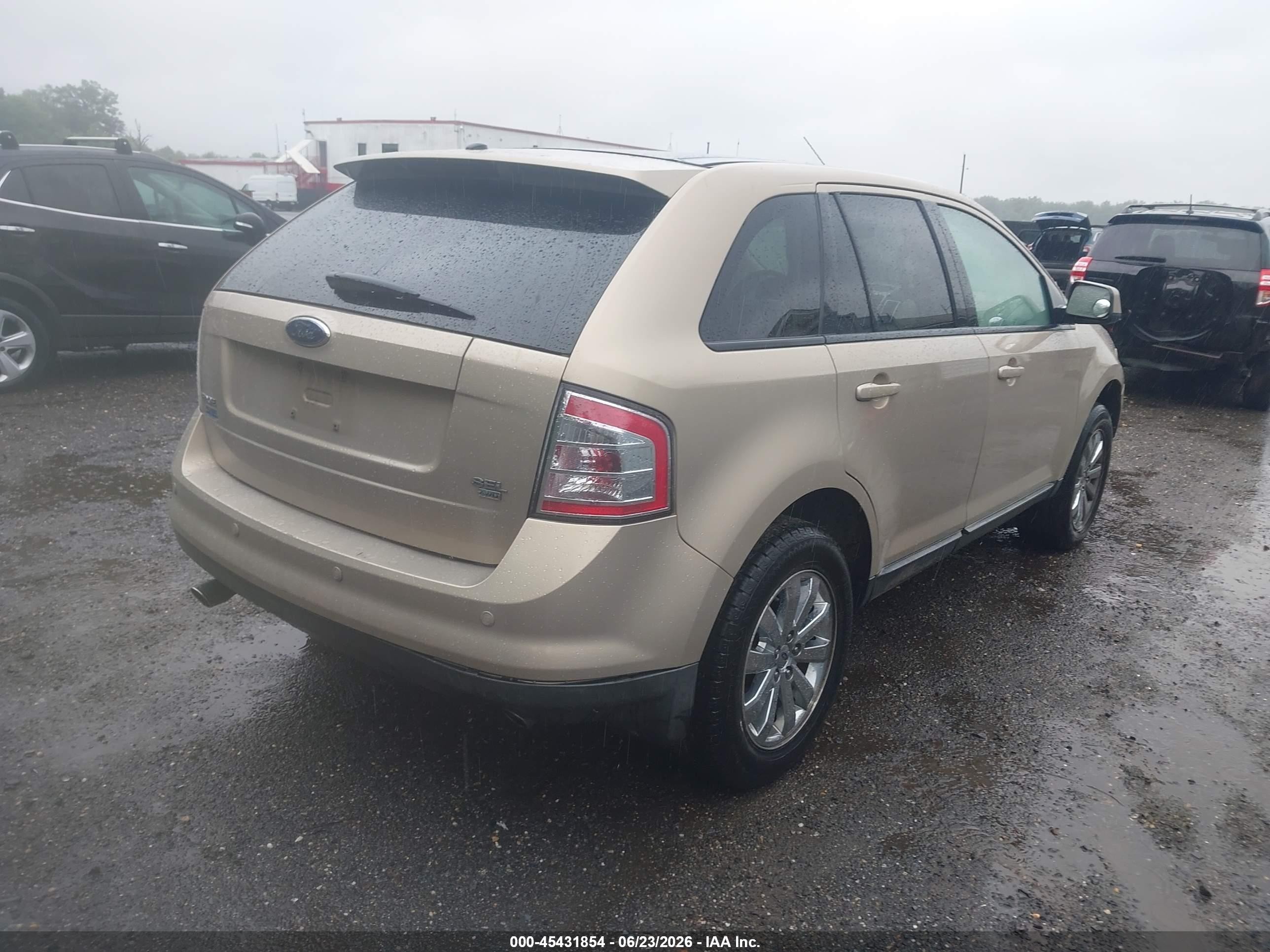 2007 Ford Edge Sel Plus Beige vin: 2FMDK49C17BB21284