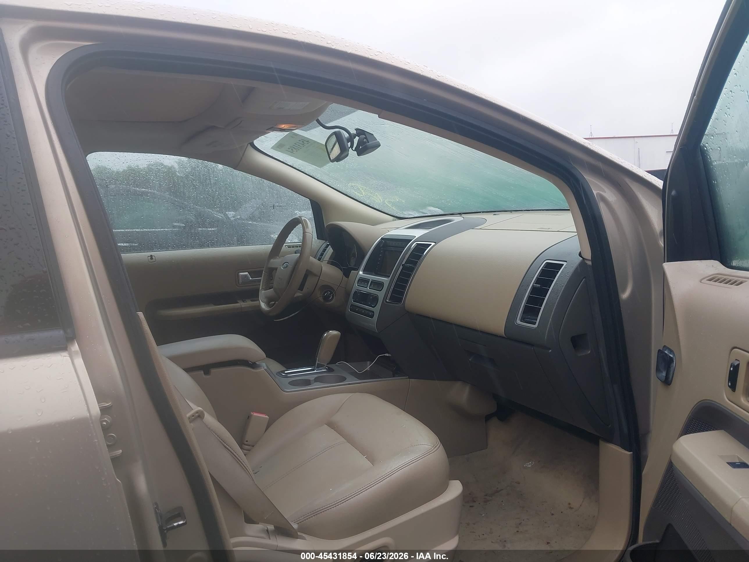 2007 Ford Edge Sel Plus Beige vin: 2FMDK49C17BB21284