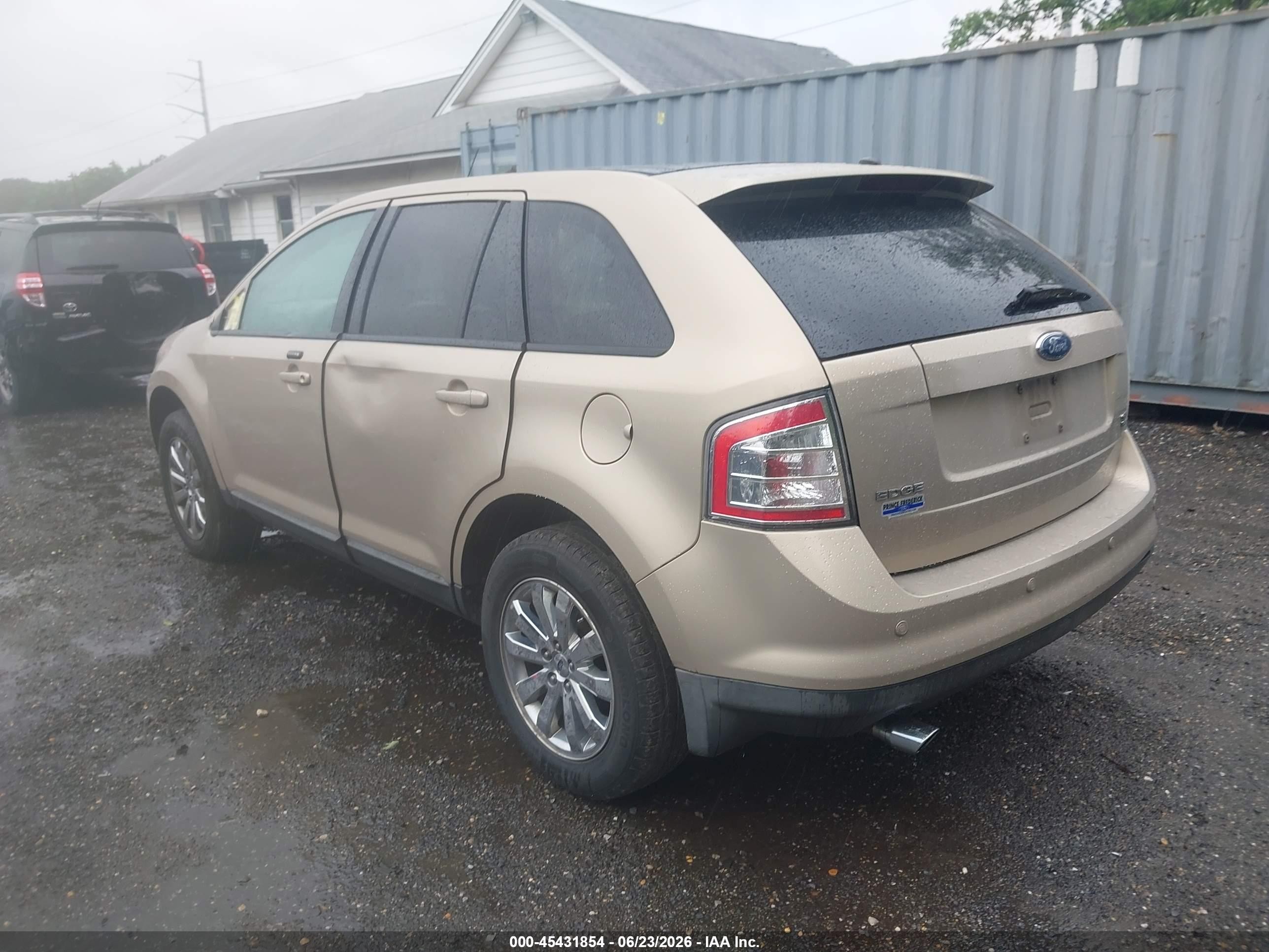2007 Ford Edge Sel Plus Beige vin: 2FMDK49C17BB21284