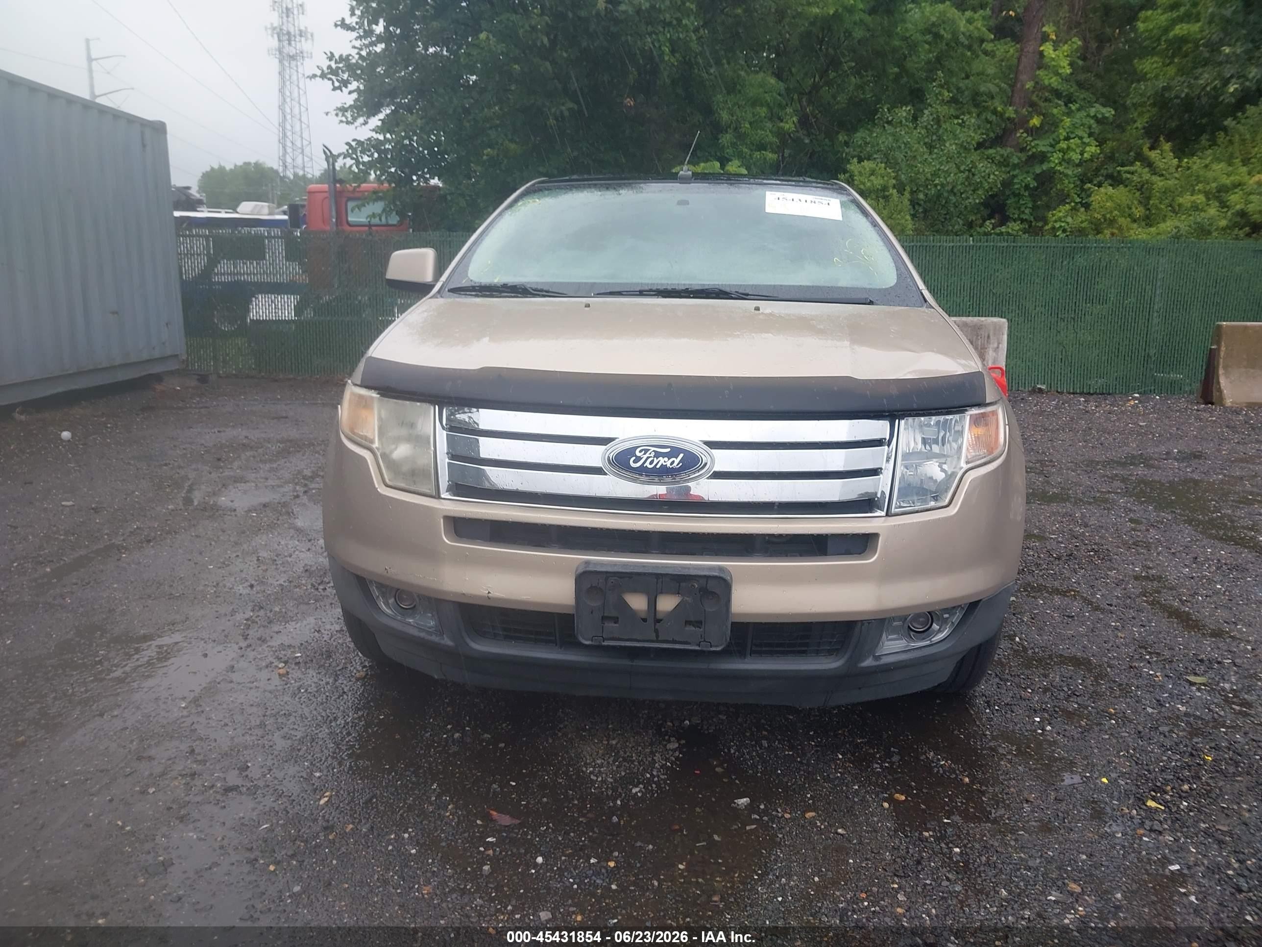 2007 Ford Edge Sel Plus Beige vin: 2FMDK49C17BB21284