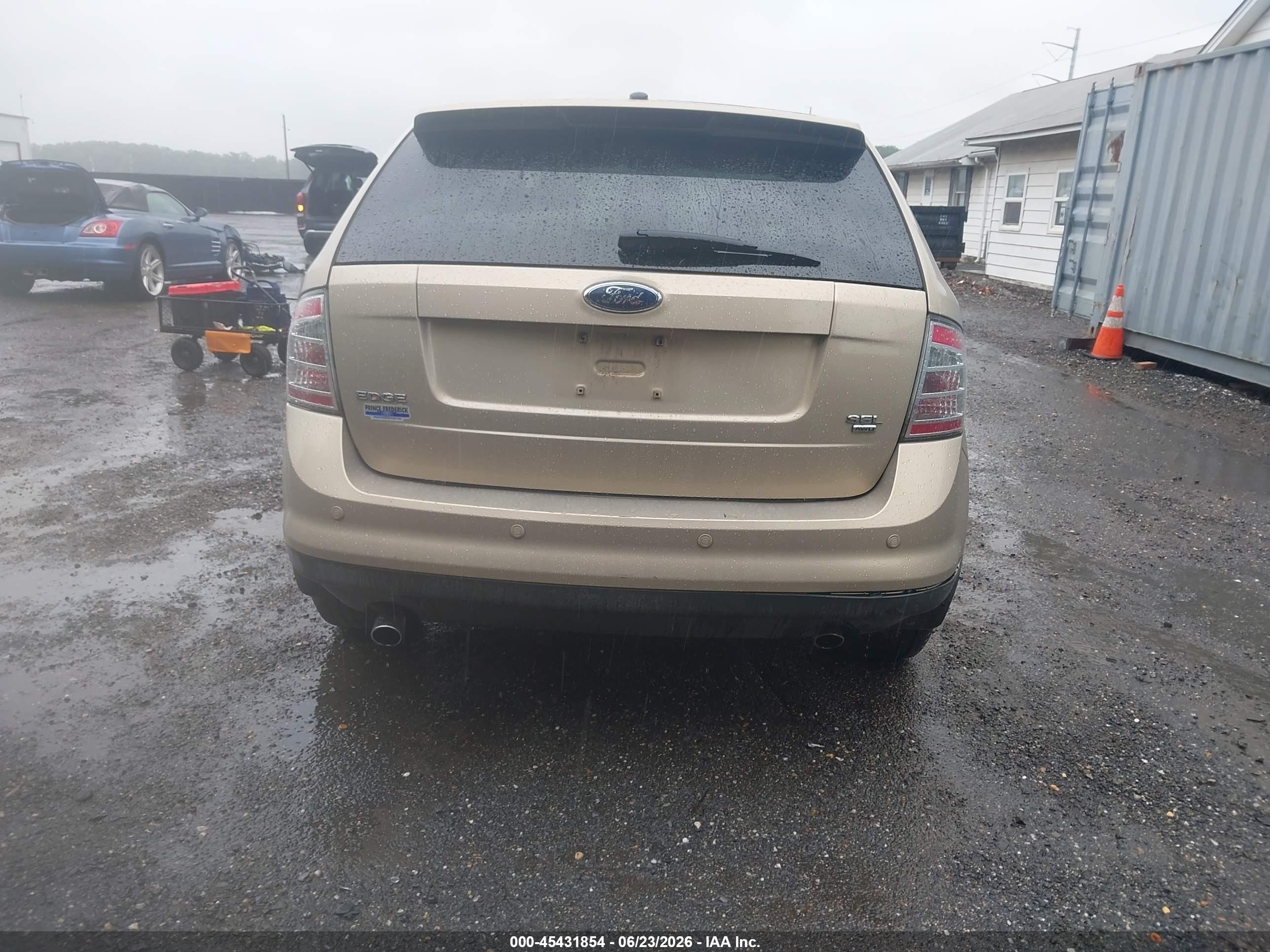 2007 Ford Edge Sel Plus Beige vin: 2FMDK49C17BB21284