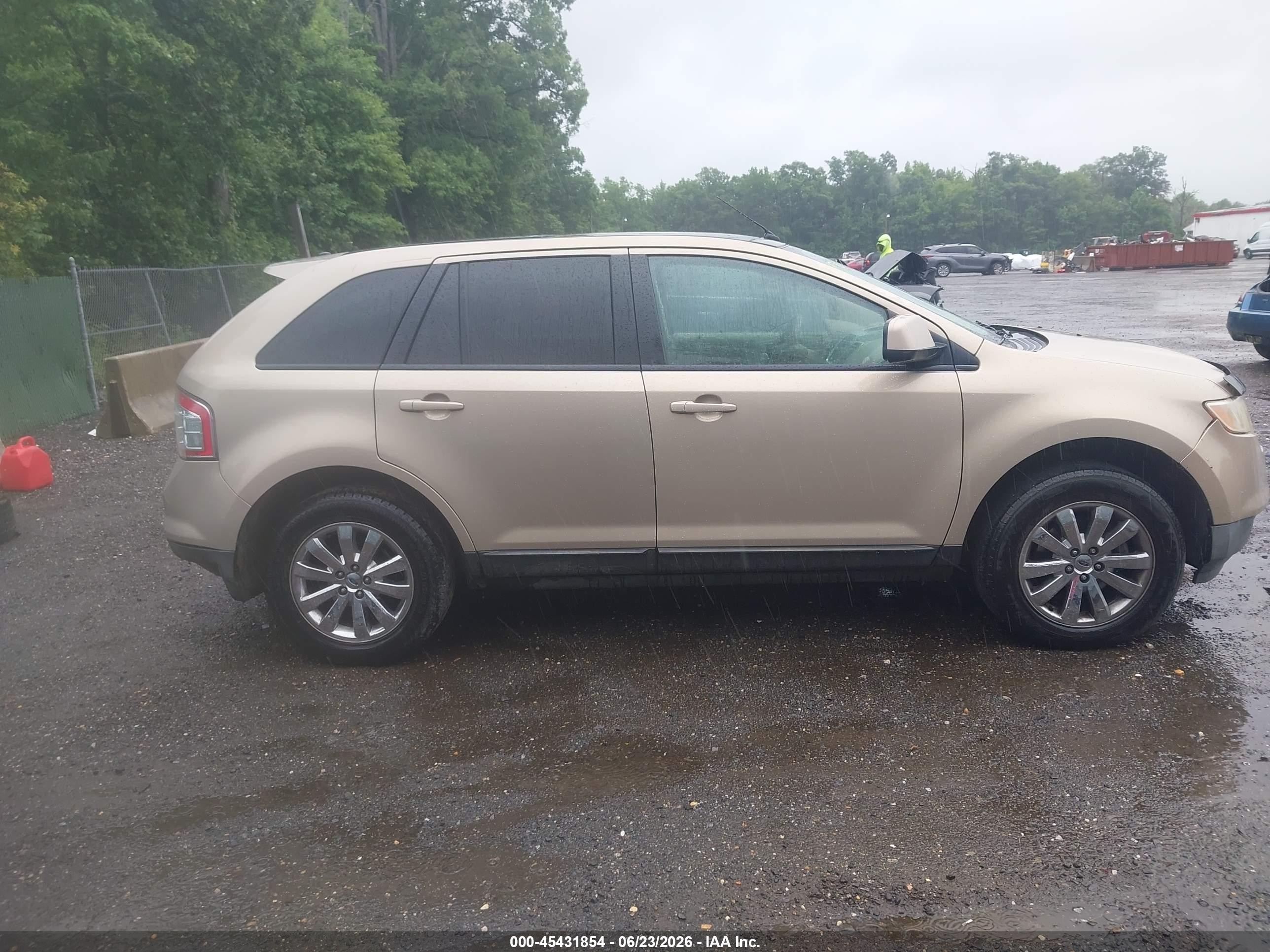 2007 Ford Edge Sel Plus Beige vin: 2FMDK49C17BB21284