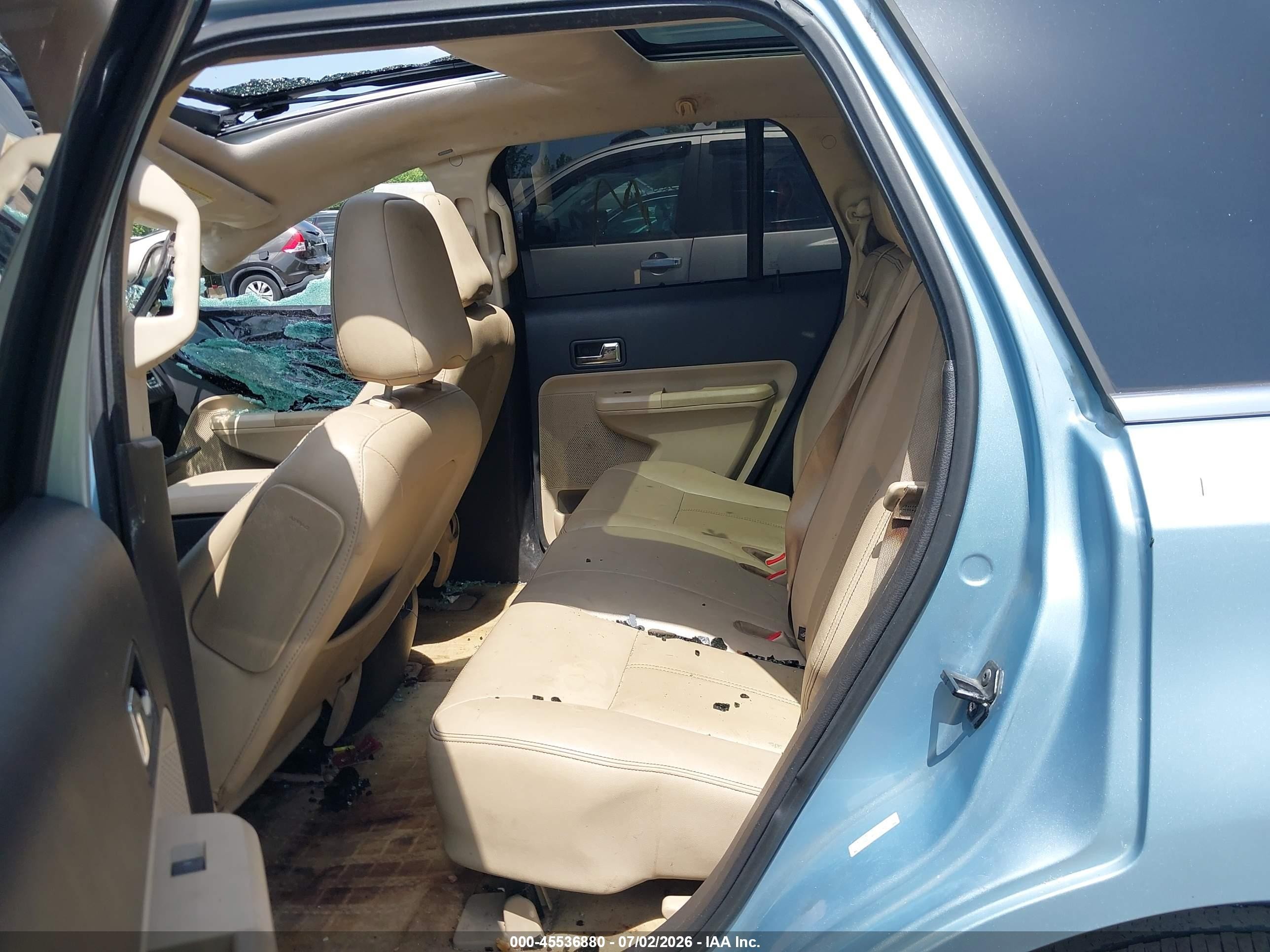 2008 Ford Edge Limited Light Blue vin: 2FMDK49C18BA46393