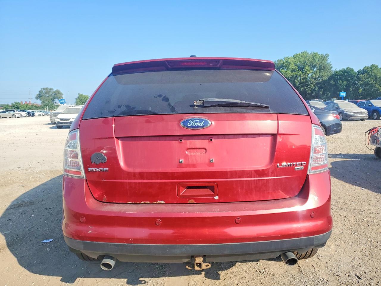 2008 Ford Edge Limited Red vin: 2FMDK49C18BA86635
