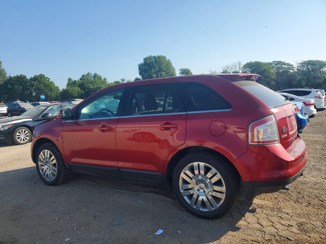 2008 Ford Edge Limited Red vin: 2FMDK49C18BA86635