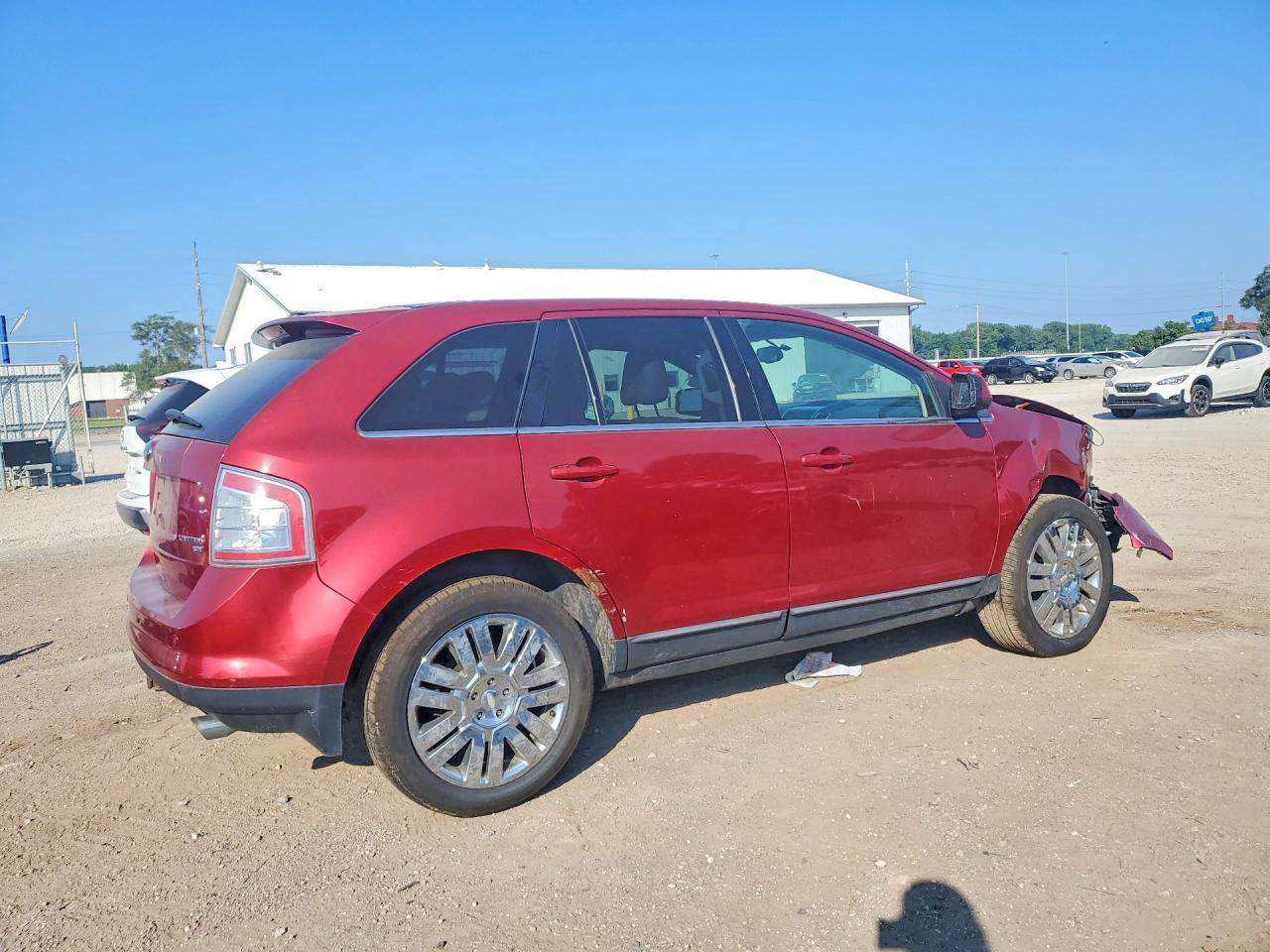 2008 Ford Edge Limited Red vin: 2FMDK49C18BA86635