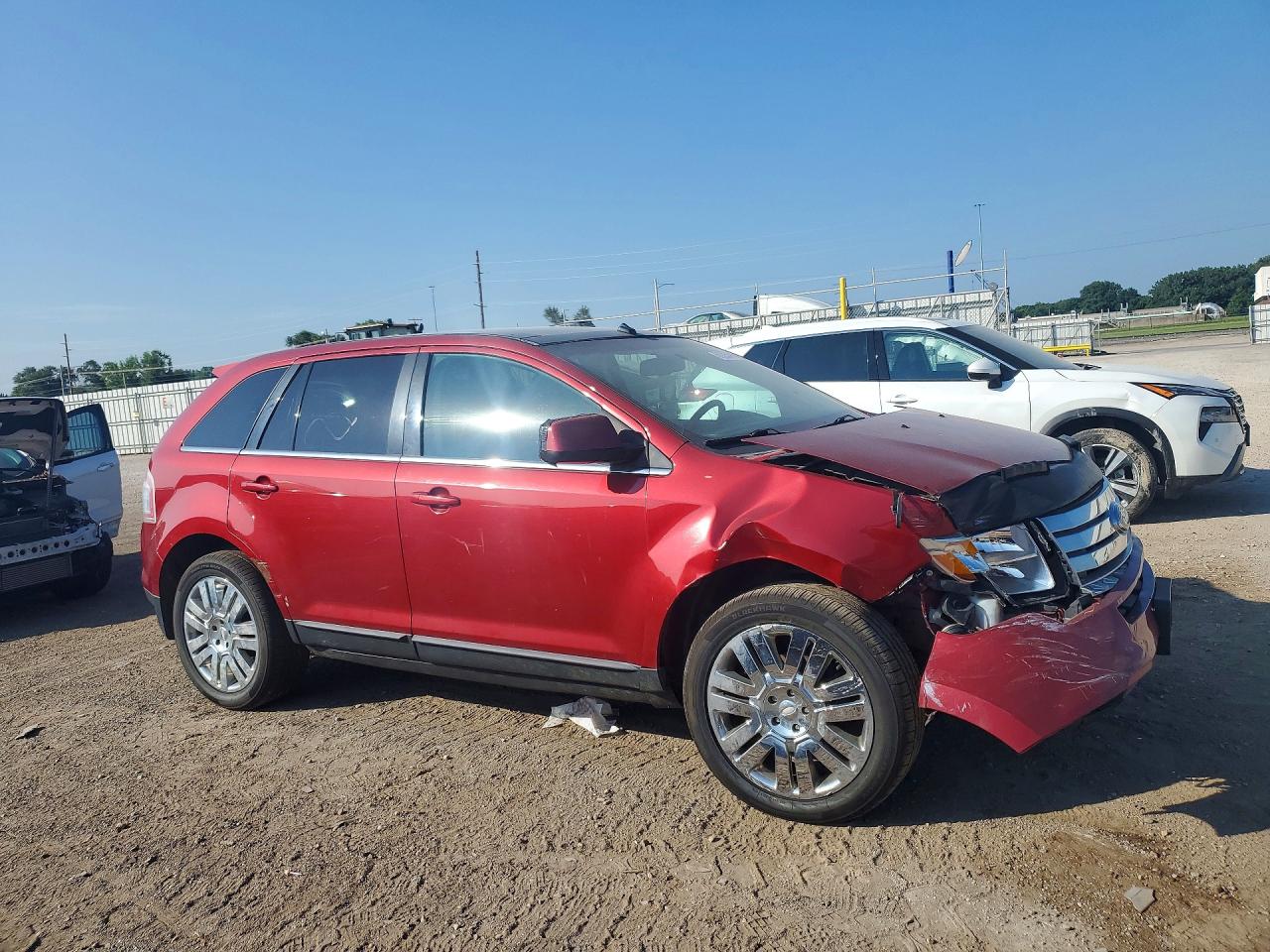 2008 Ford Edge Limited Red vin: 2FMDK49C18BA86635