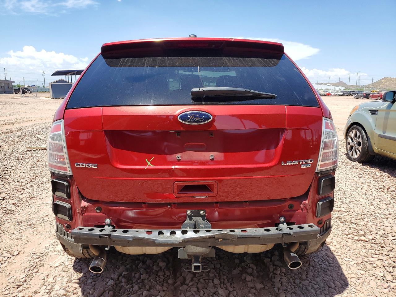 2008 Ford Edge Limited Red vin: 2FMDK49C18BB00565