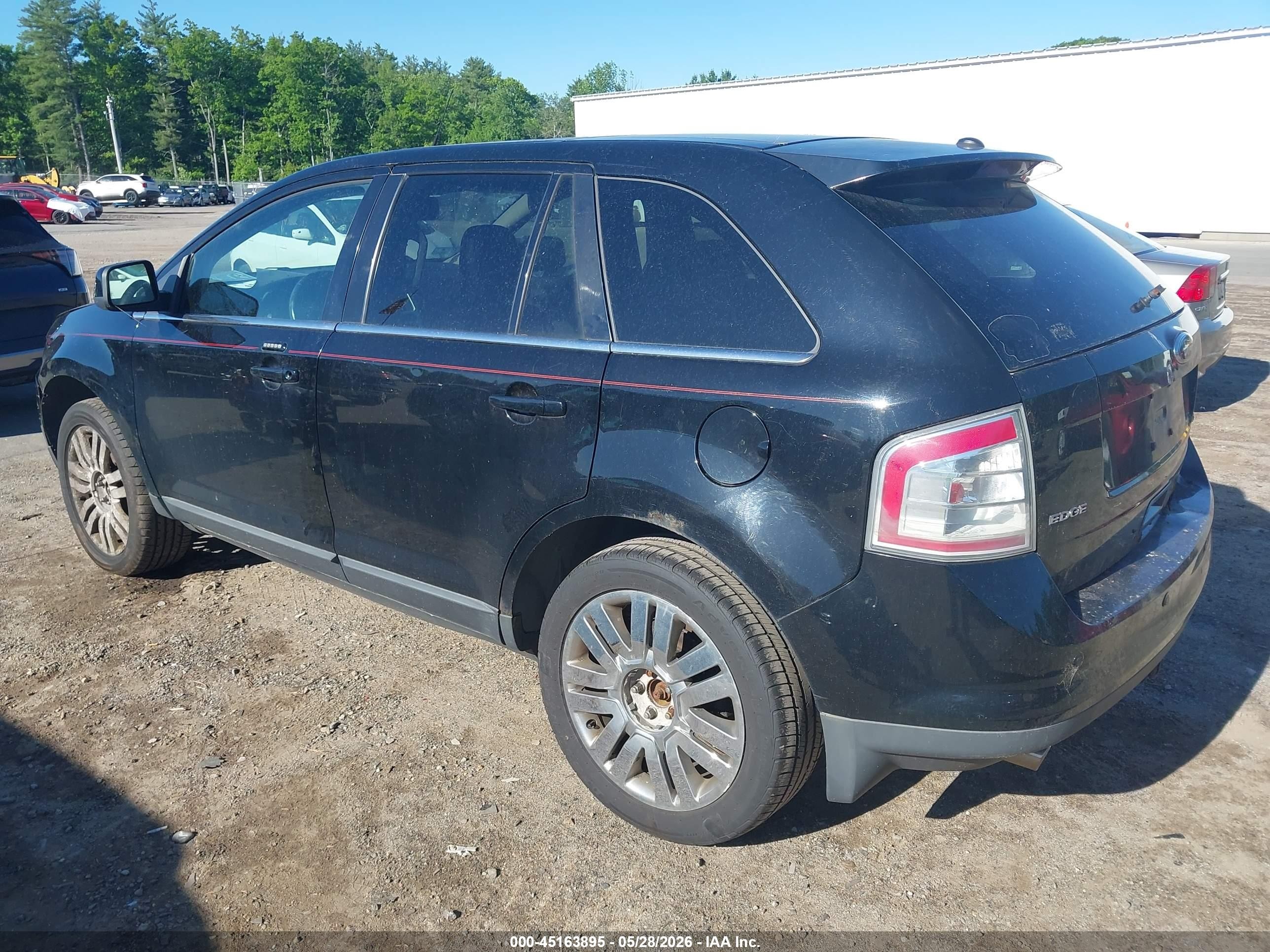 2008 Ford Edge Limited Black vin: 2FMDK49C18BB04292