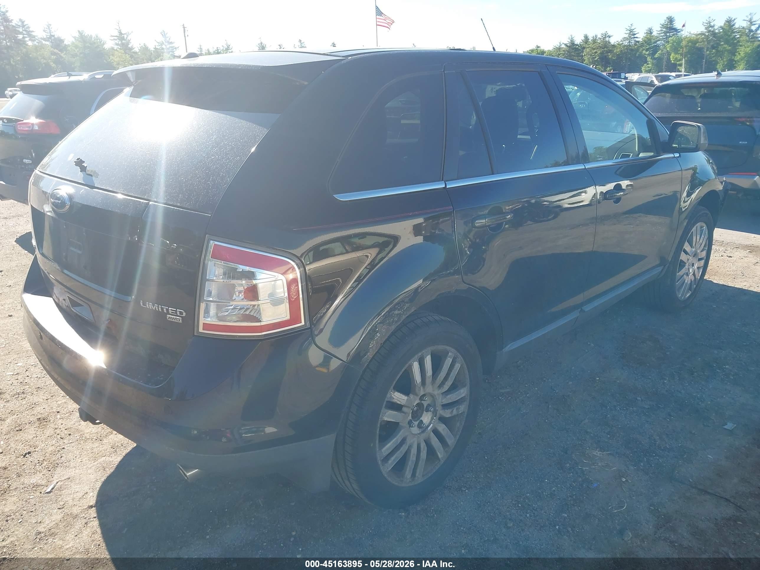2008 Ford Edge Limited Black vin: 2FMDK49C18BB04292