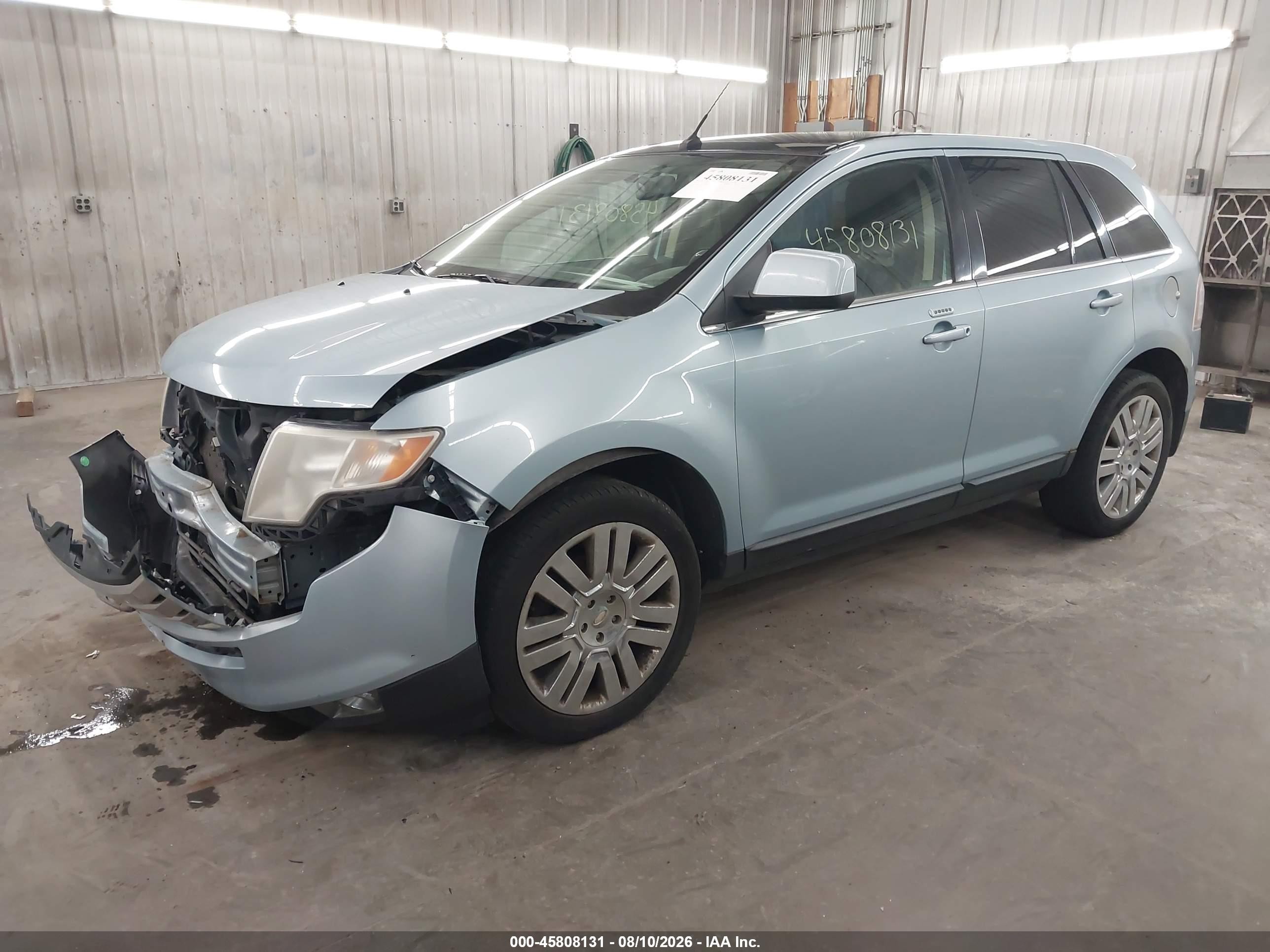 2008 Ford Edge Limited Light Blue vin: 2FMDK49C18BB06804