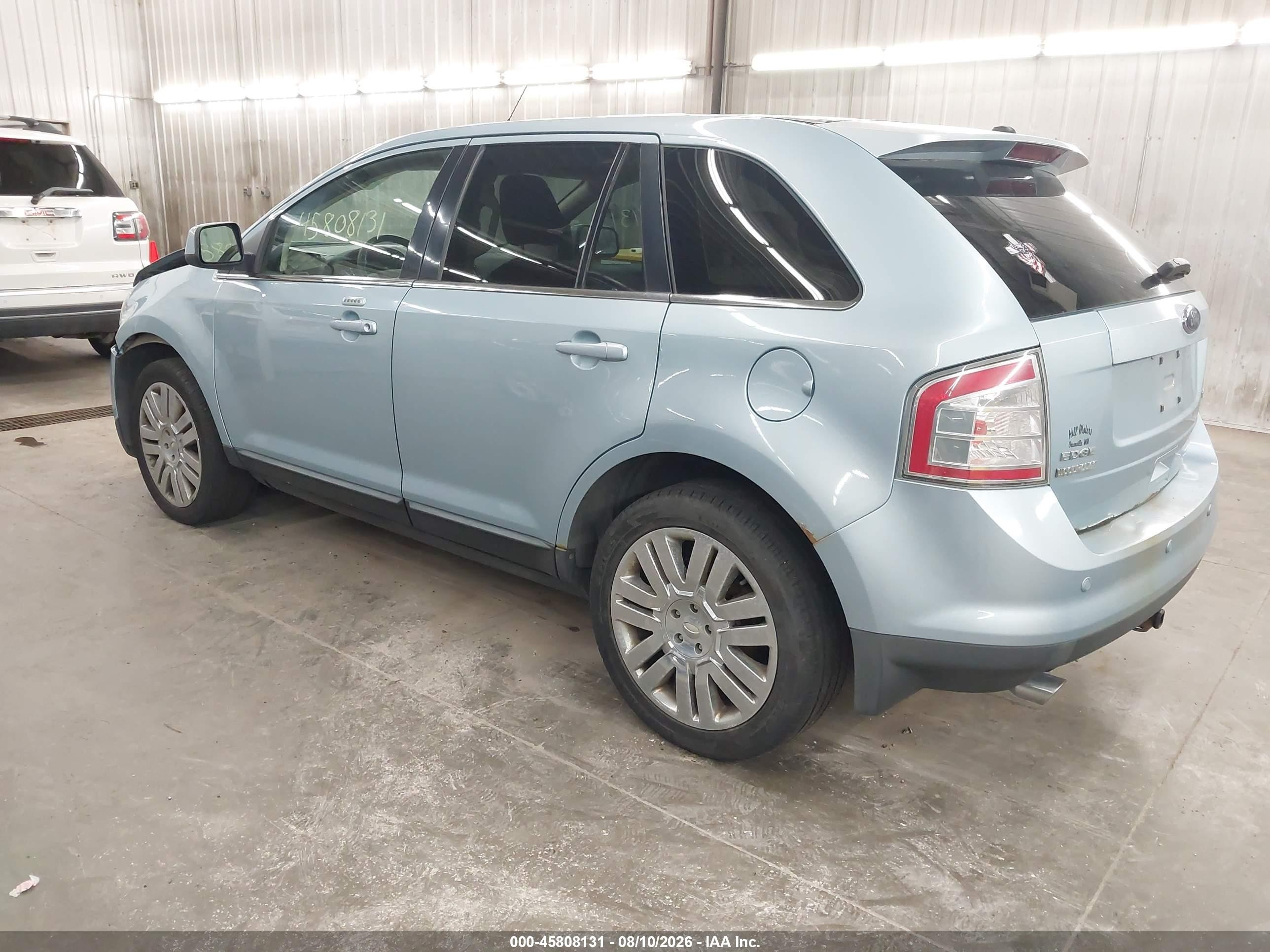 2008 Ford Edge Limited Light Blue vin: 2FMDK49C18BB06804