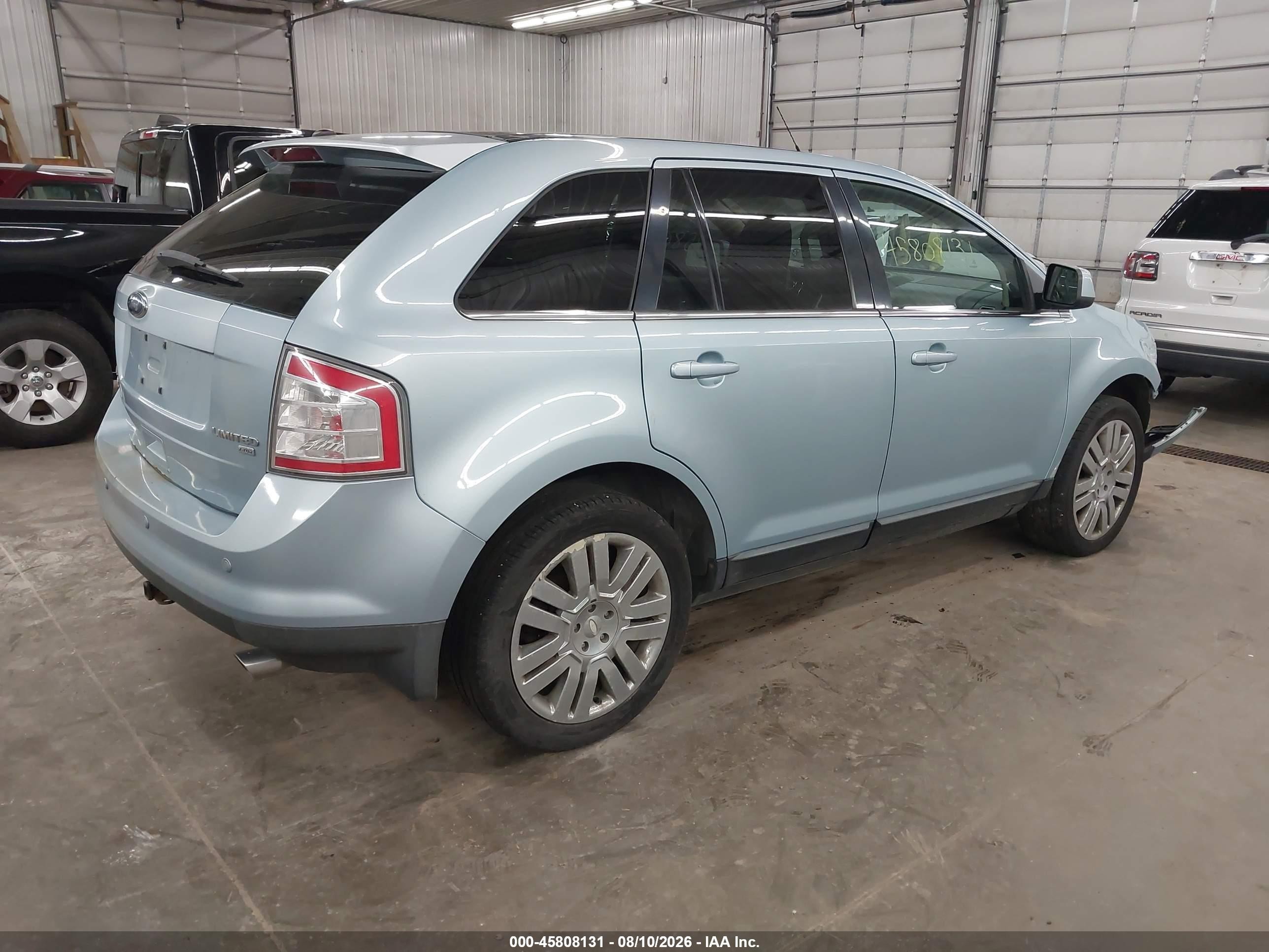 2008 Ford Edge Limited Light Blue vin: 2FMDK49C18BB06804