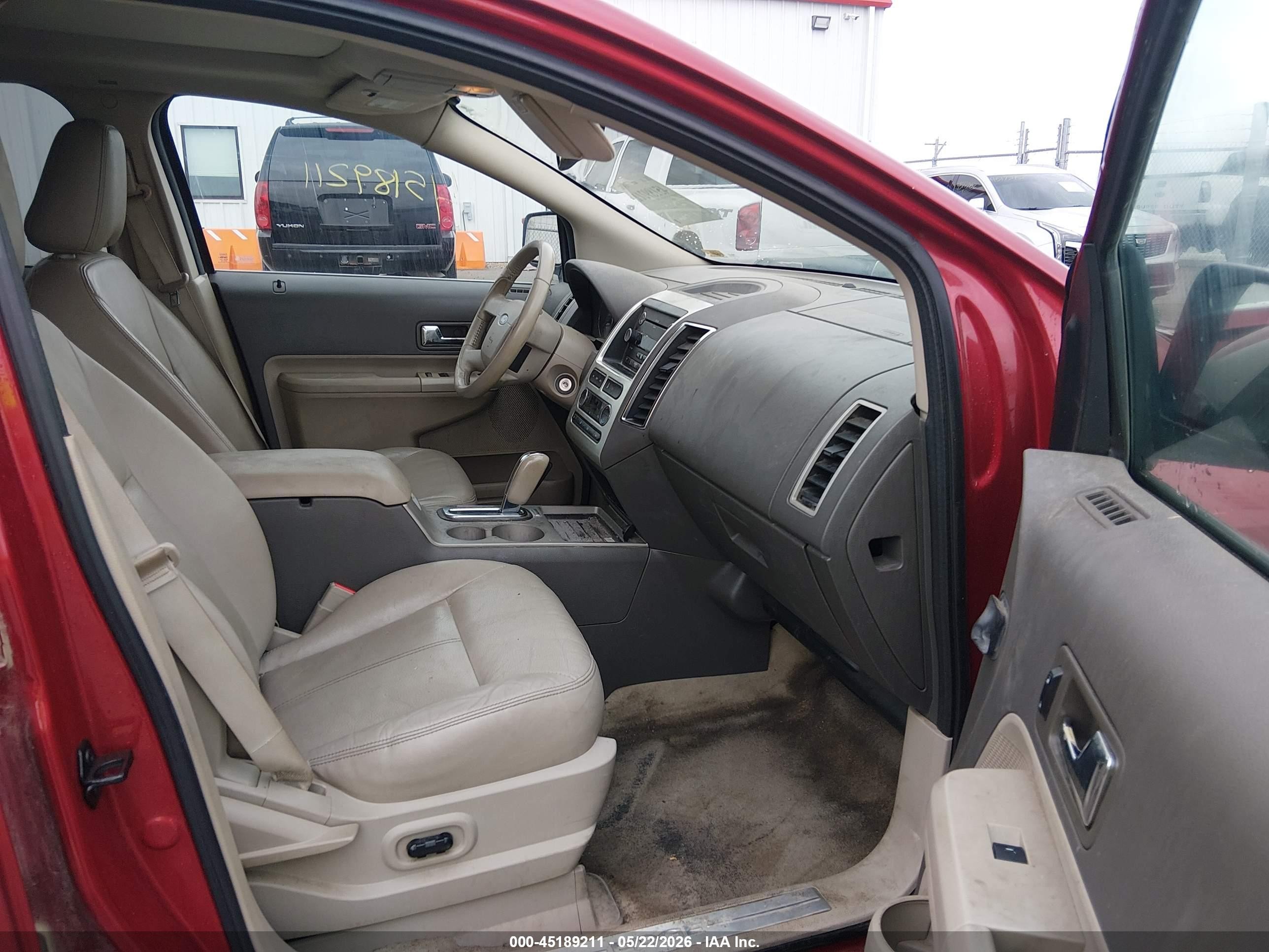 2008 Ford Edge Limited Red vin: 2FMDK49C18BB13297