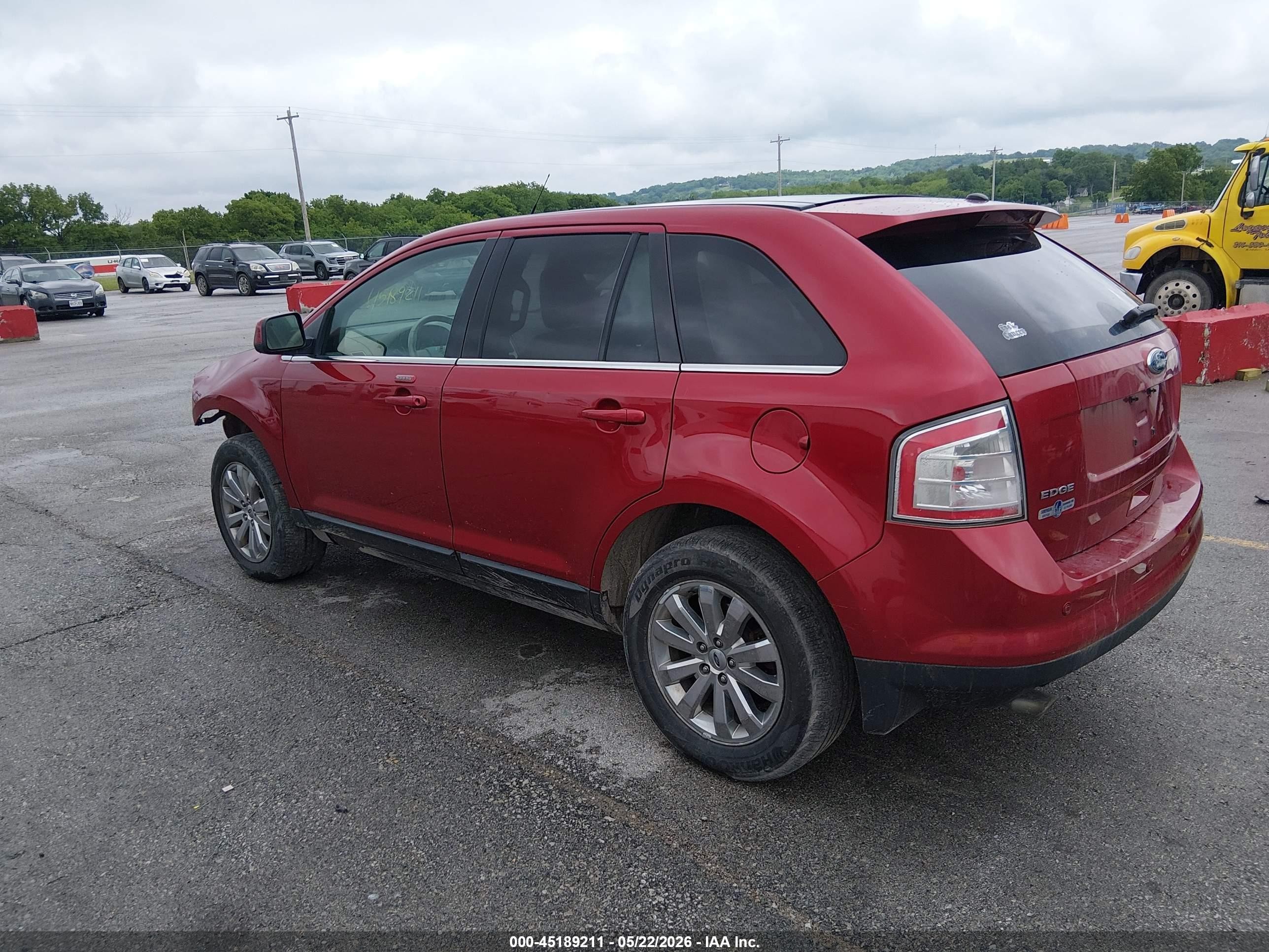 2008 Ford Edge Limited Red vin: 2FMDK49C18BB13297