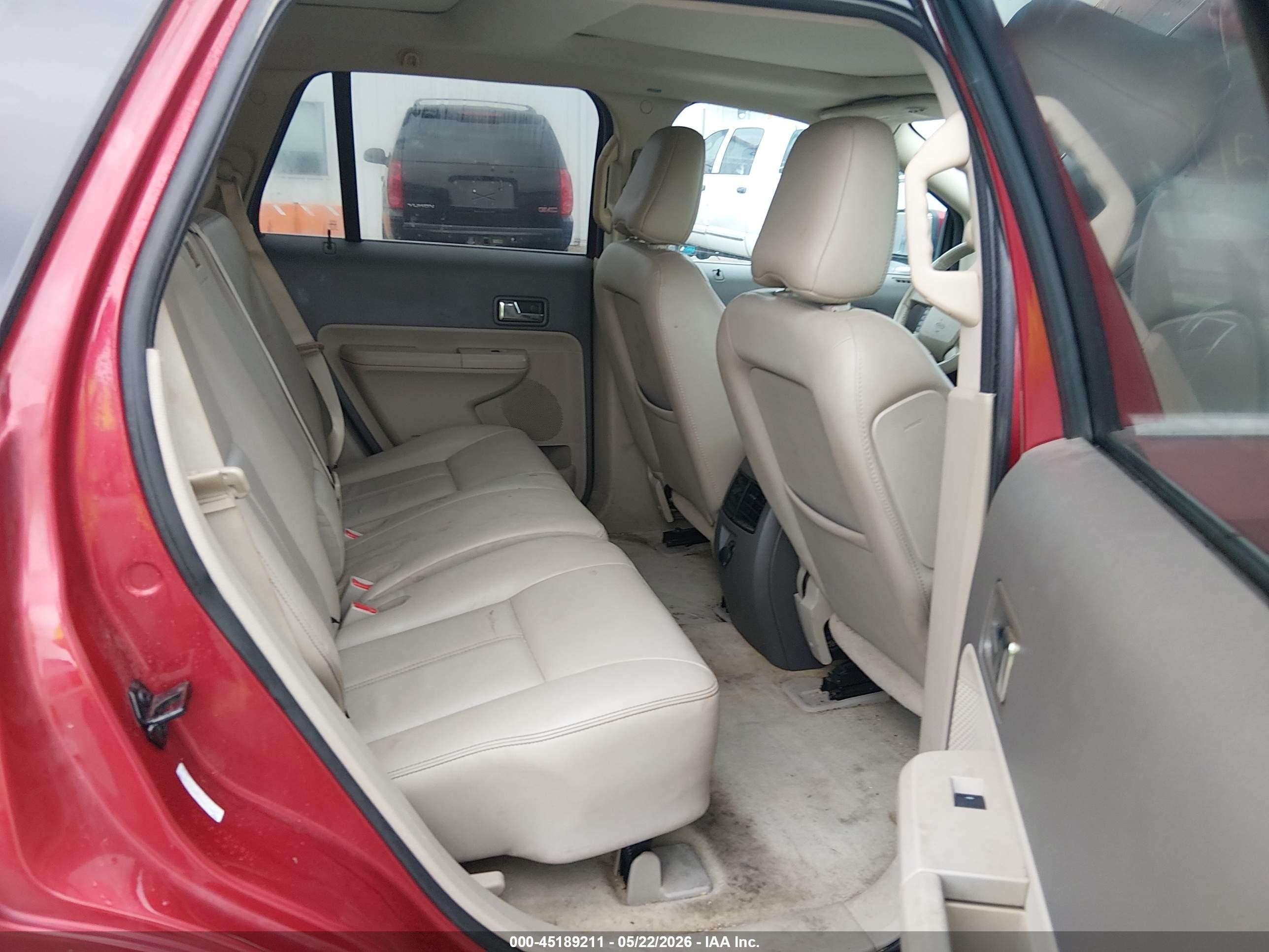 2008 Ford Edge Limited Red vin: 2FMDK49C18BB13297
