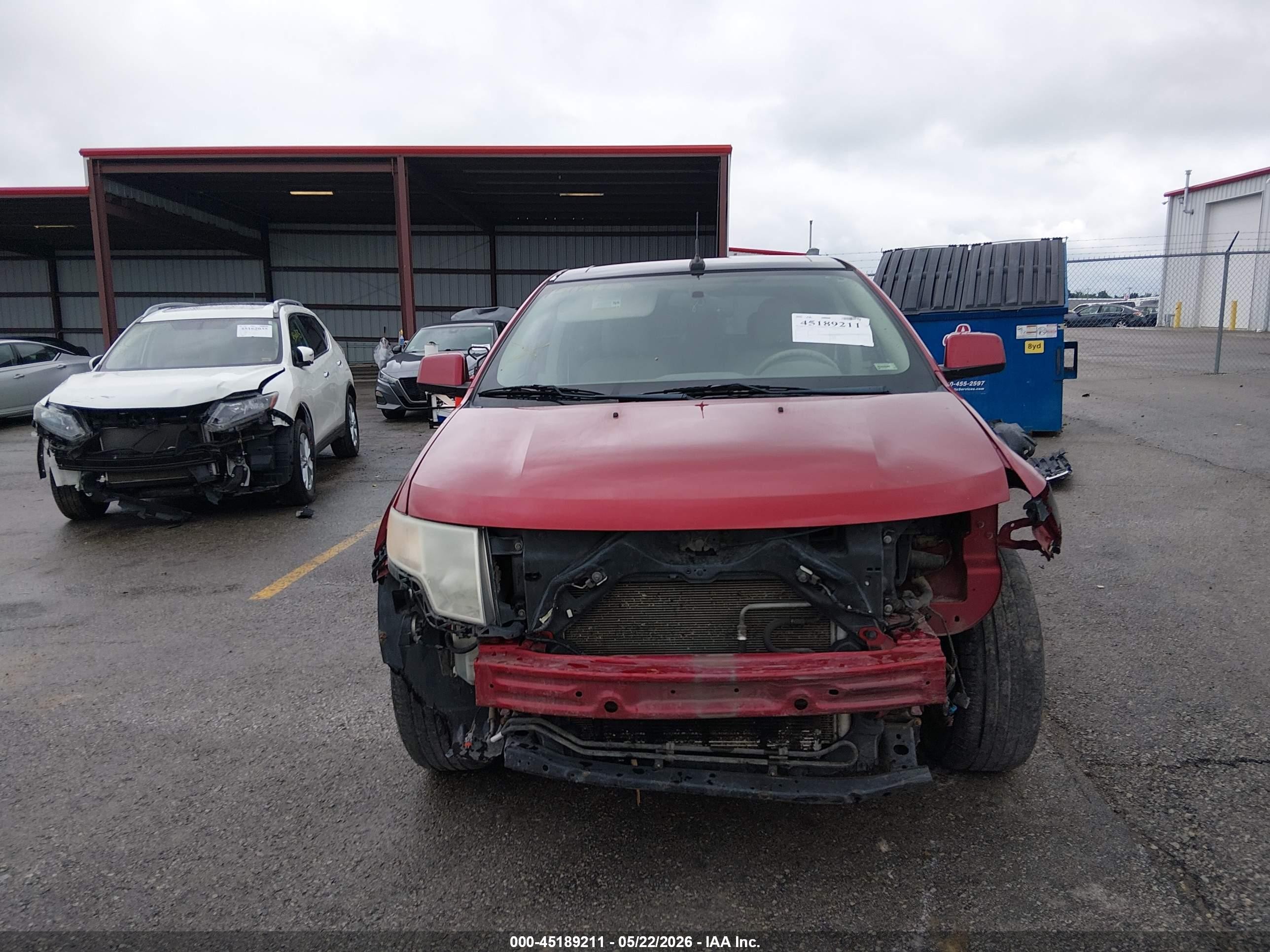 2008 Ford Edge Limited Red vin: 2FMDK49C18BB13297