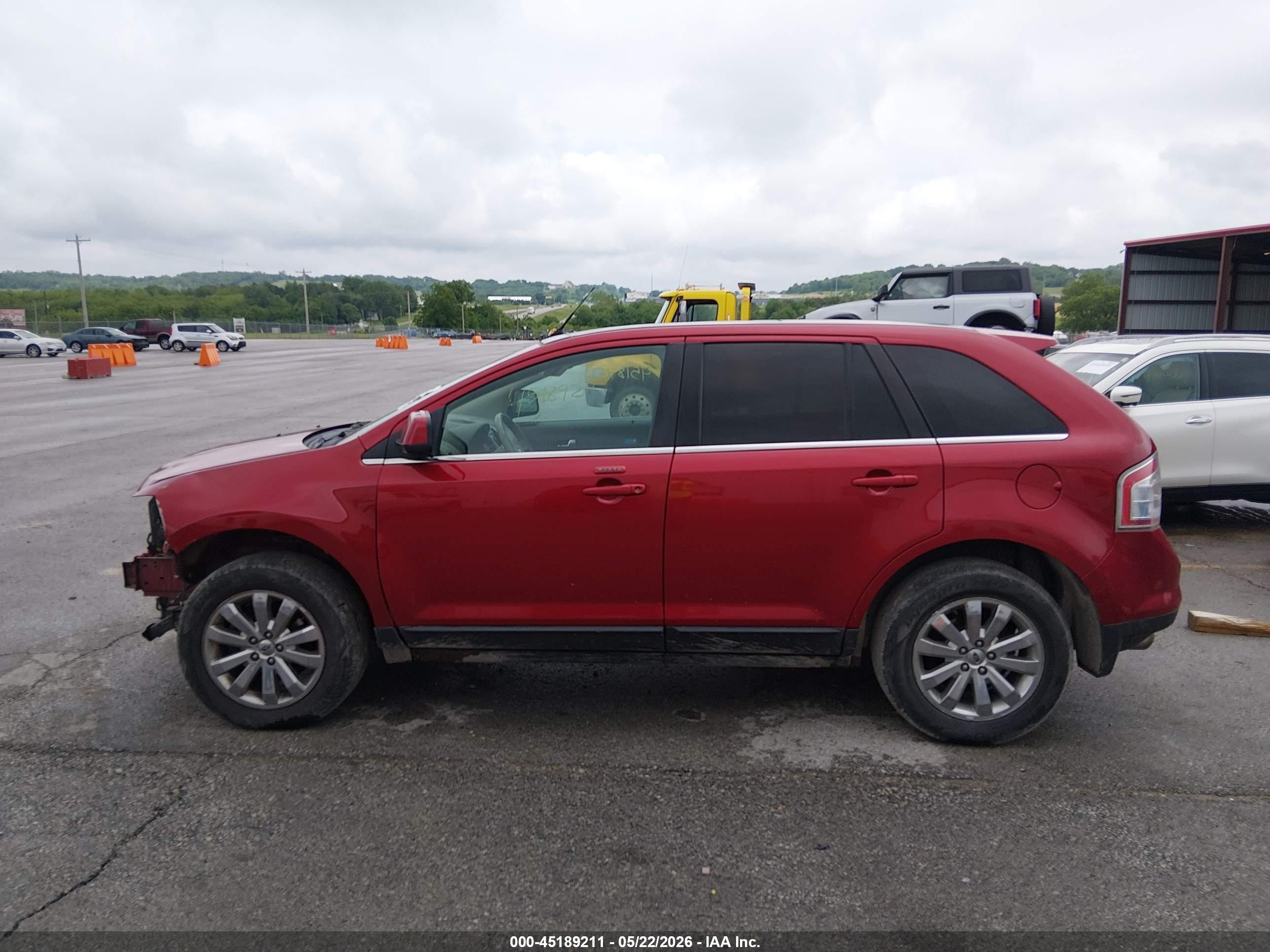 2008 Ford Edge Limited Red vin: 2FMDK49C18BB13297