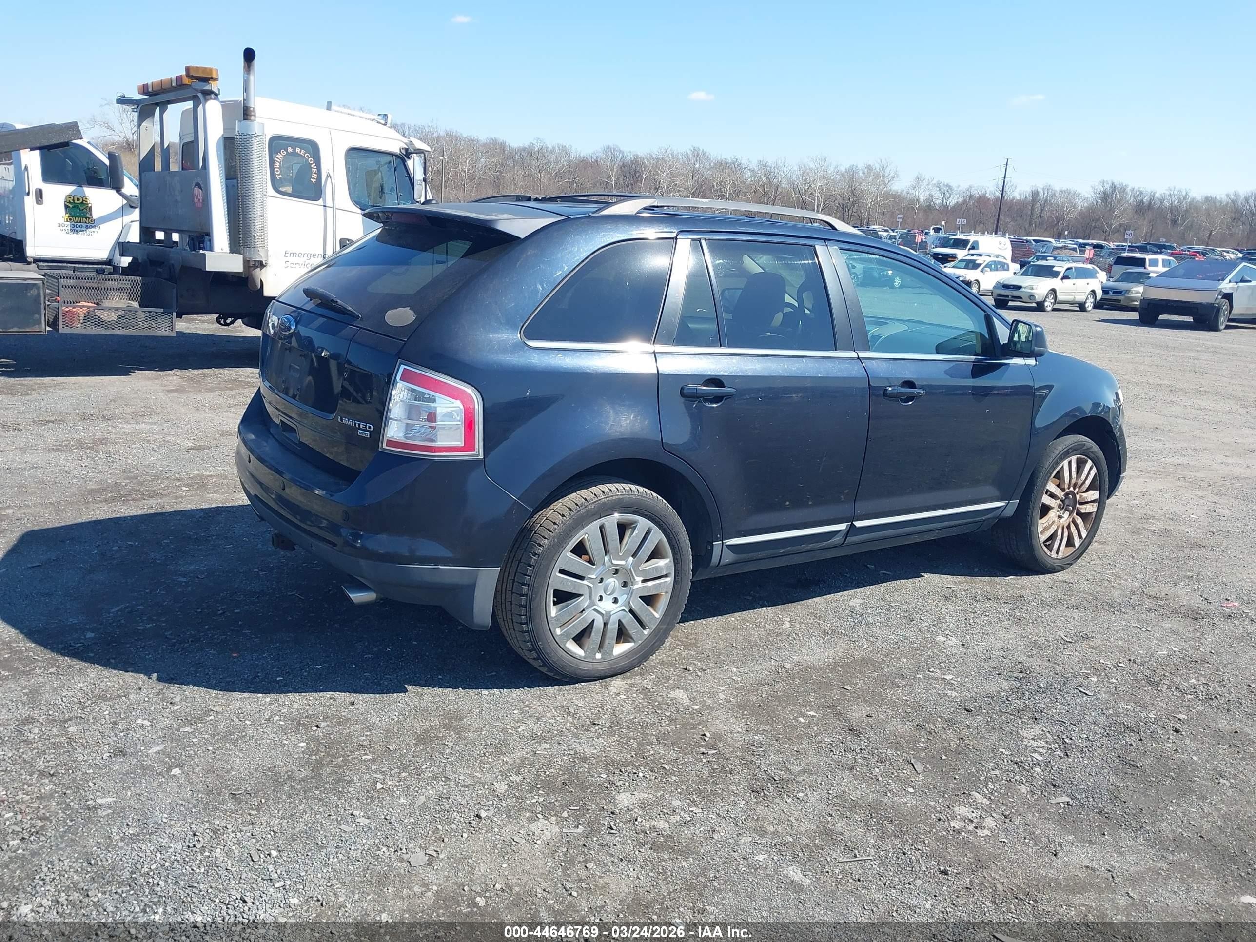 2008 Ford Edge Limited Blue vin: 2FMDK49C18BB17172