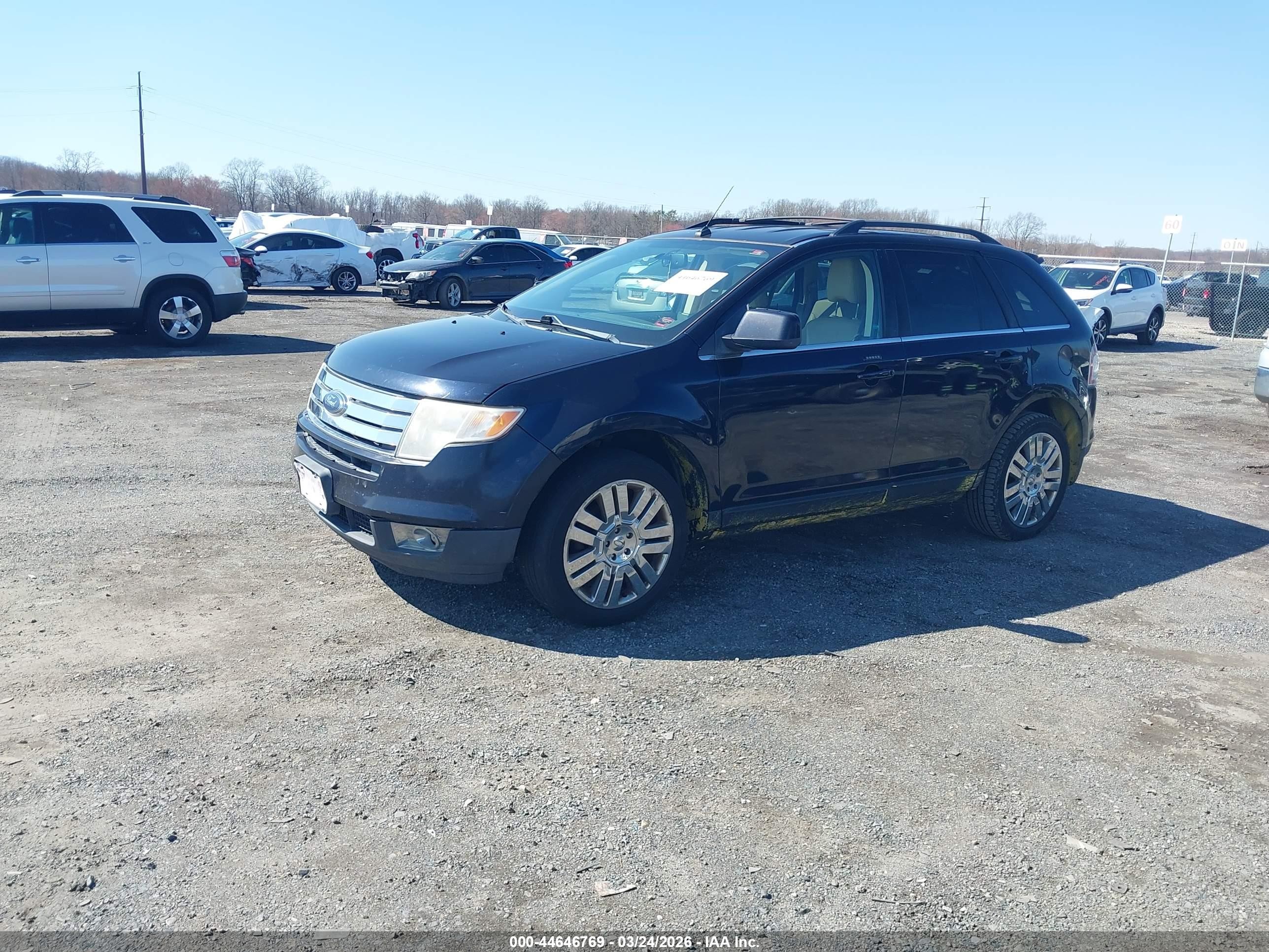 2008 Ford Edge Limited Blue vin: 2FMDK49C18BB17172