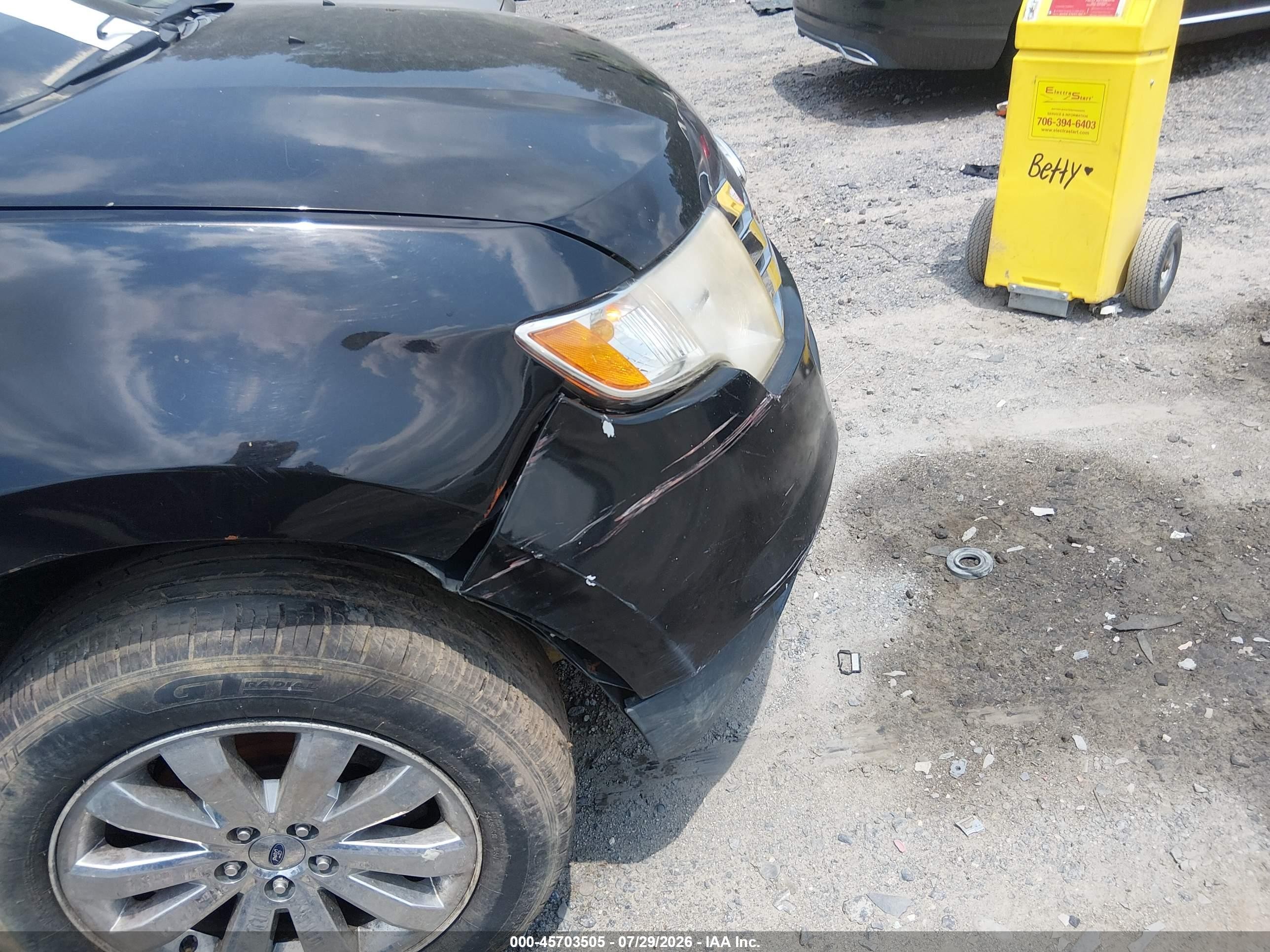 2009 Ford Edge Limited Black vin: 2FMDK49C19BA64782