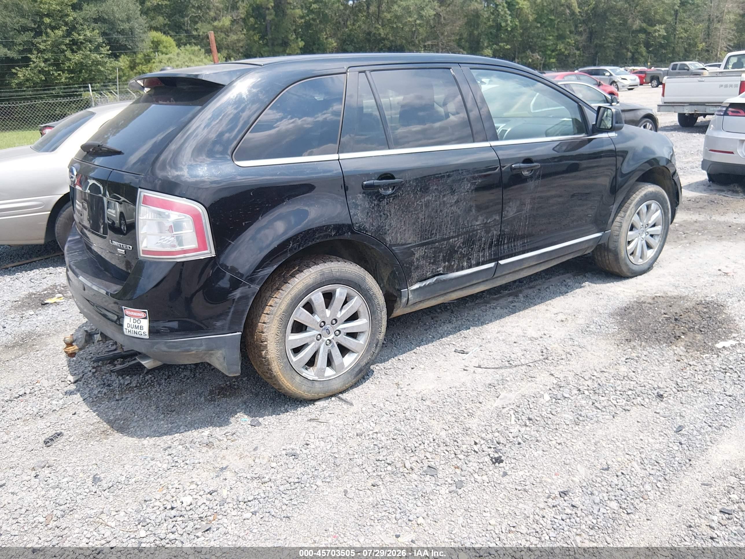 2009 Ford Edge Limited Black vin: 2FMDK49C19BA64782