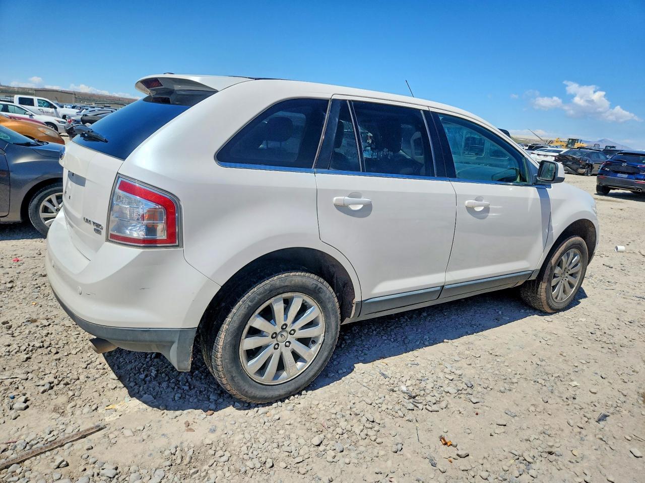 2009 Ford Edge Limited White vin: 2FMDK49C19BB04455