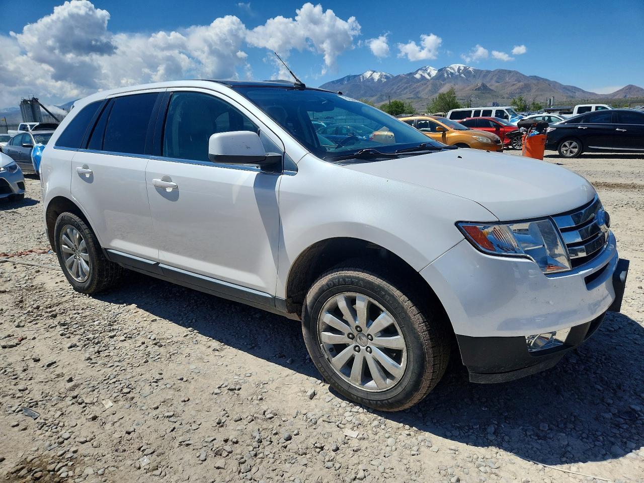 2009 Ford Edge Limited White vin: 2FMDK49C19BB04455