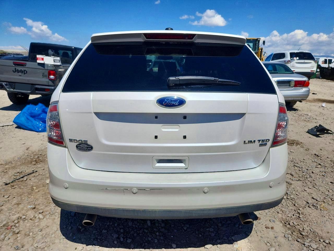 2009 Ford Edge Limited White vin: 2FMDK49C19BB04455