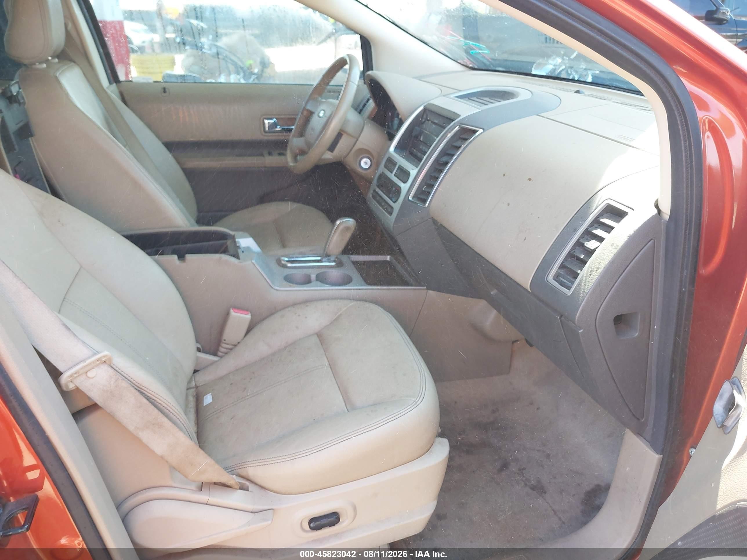 2007 Ford Edge Sel Plus Orange vin: 2FMDK49C27BA65226