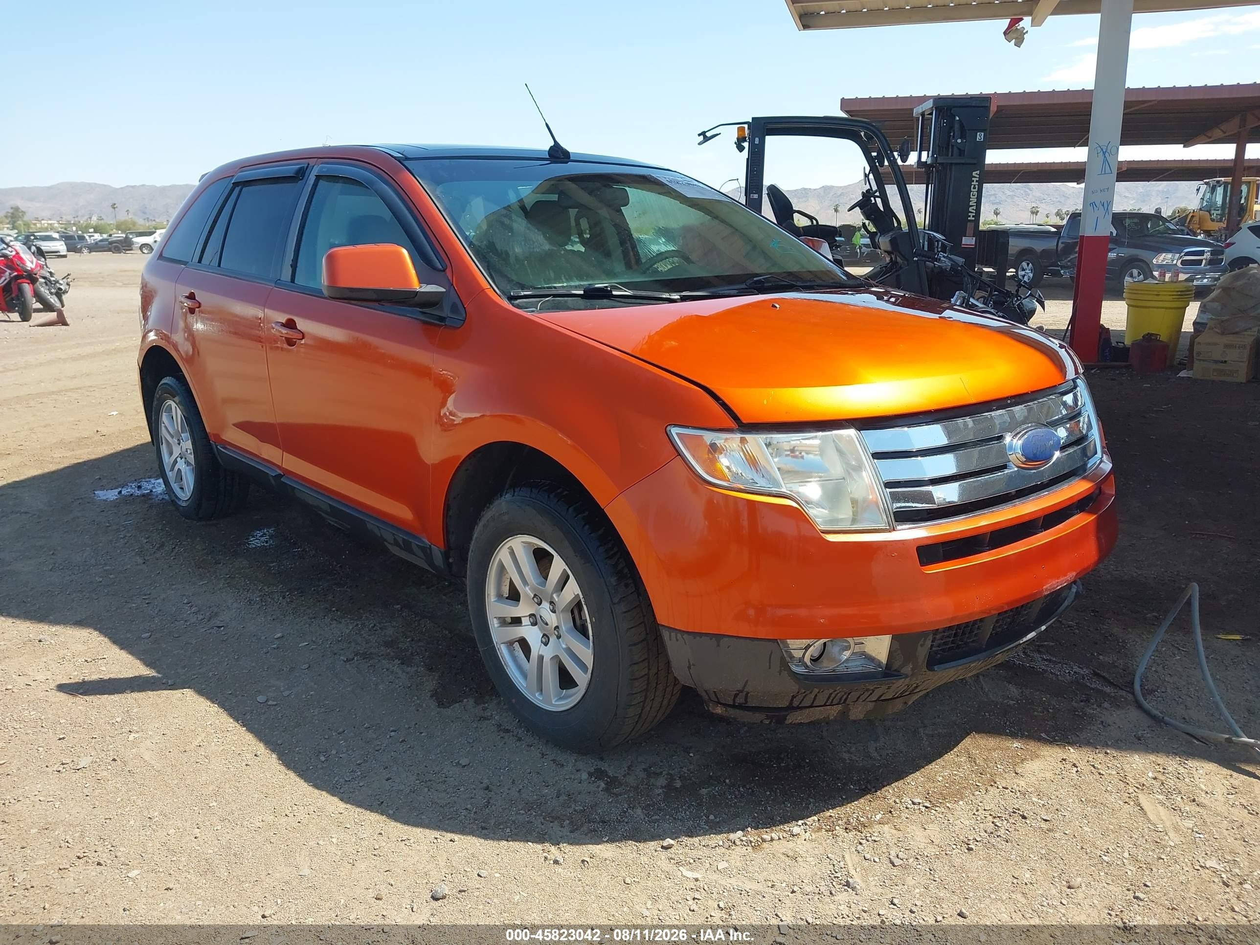 2007 Ford Edge Sel Plus Orange vin: 2FMDK49C27BA65226