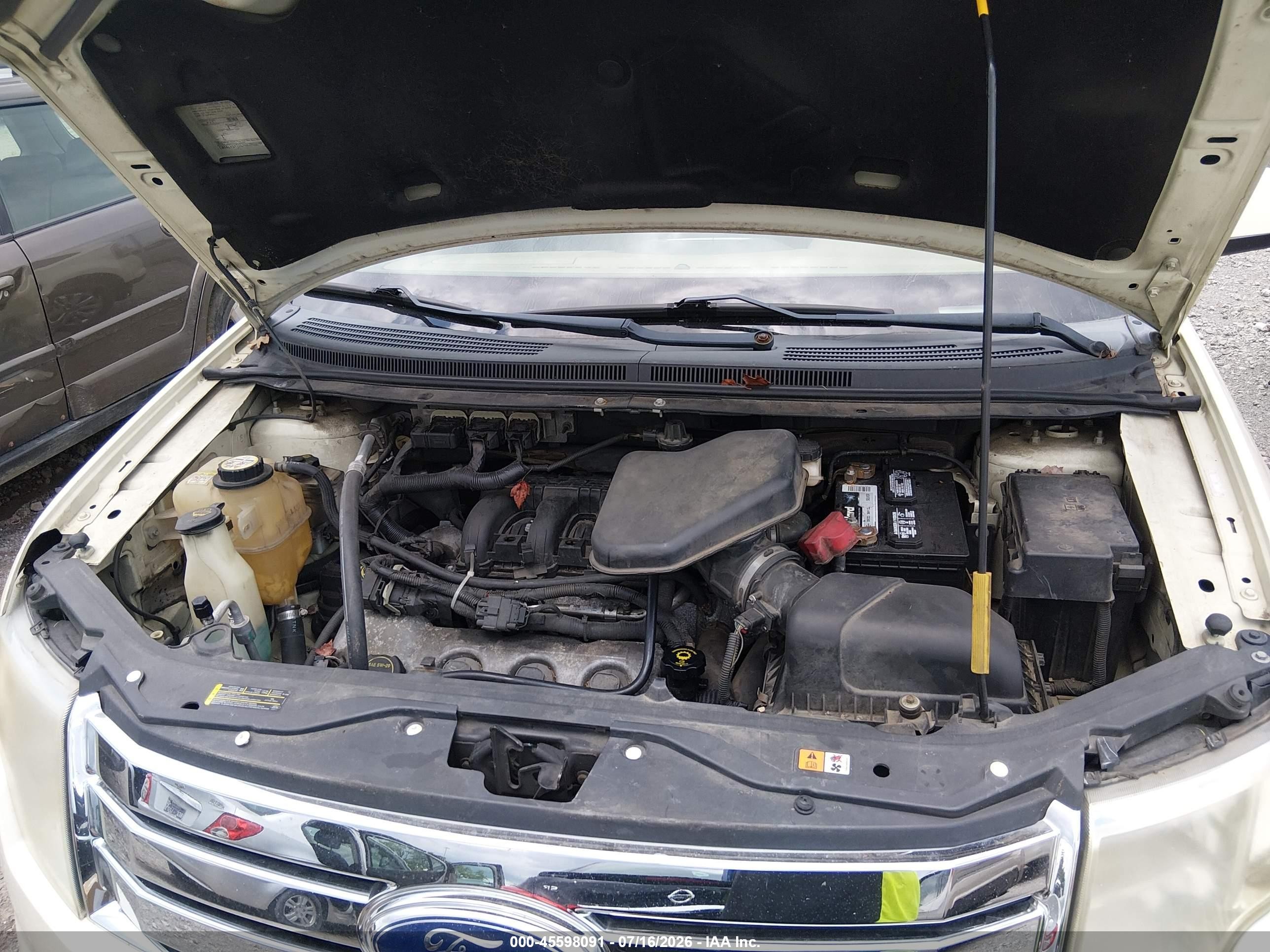 2007 Ford Edge Sel Plus White vin: 2FMDK49C27BB08138