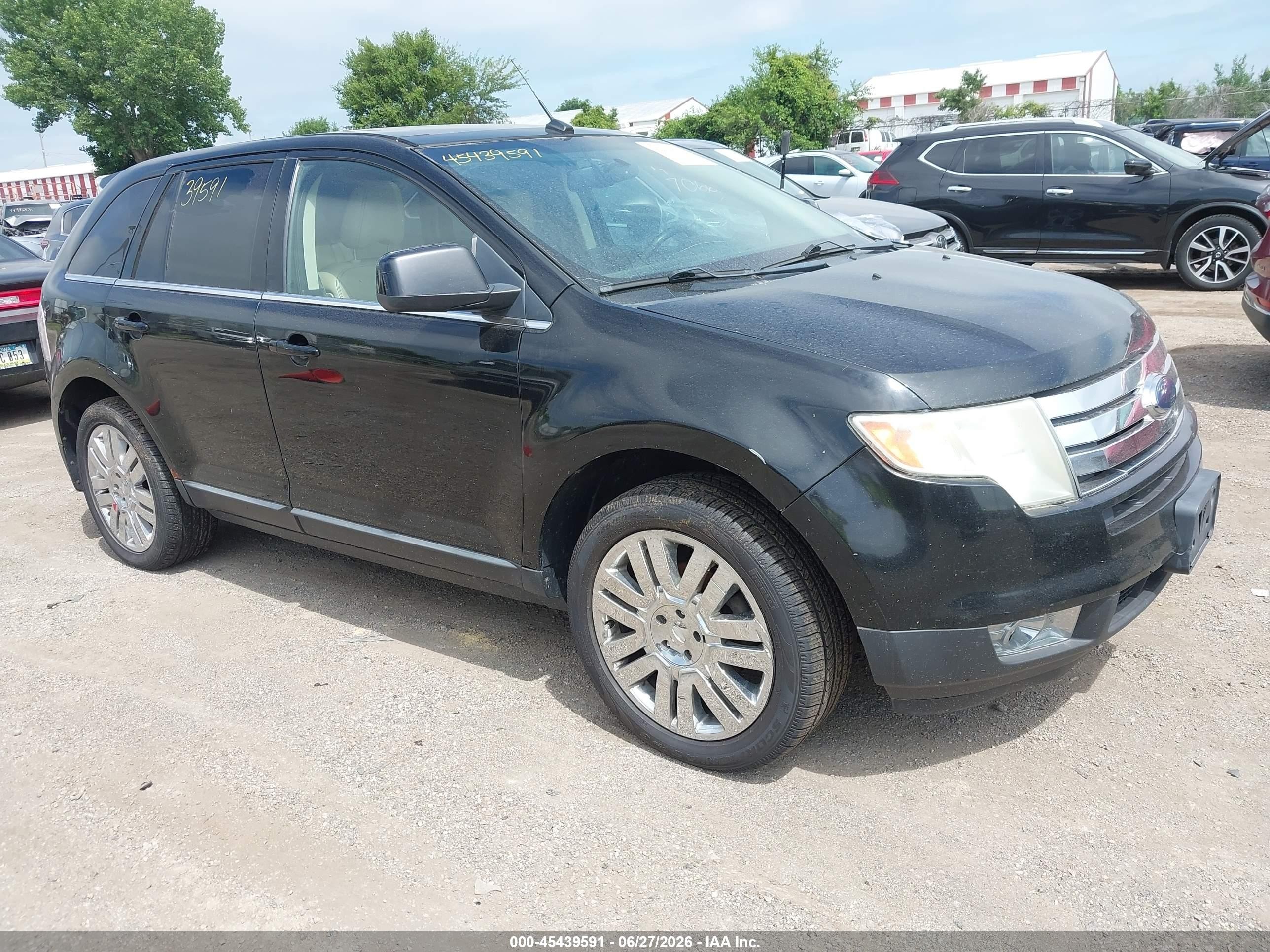 2008 Ford Edge Limited Черный vin: 2FMDK49C28BA89527