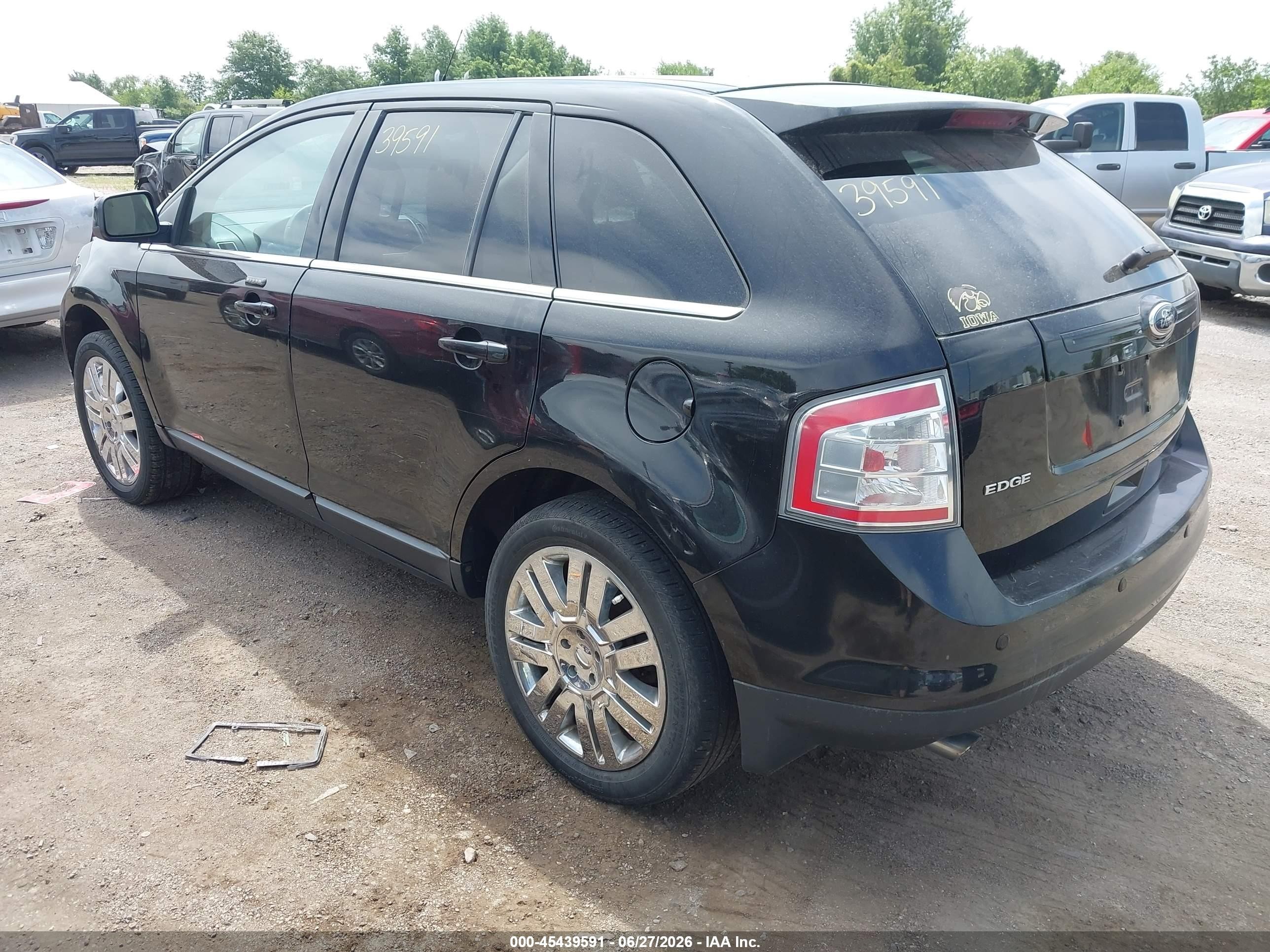 2008 Ford Edge Limited Черный vin: 2FMDK49C28BA89527