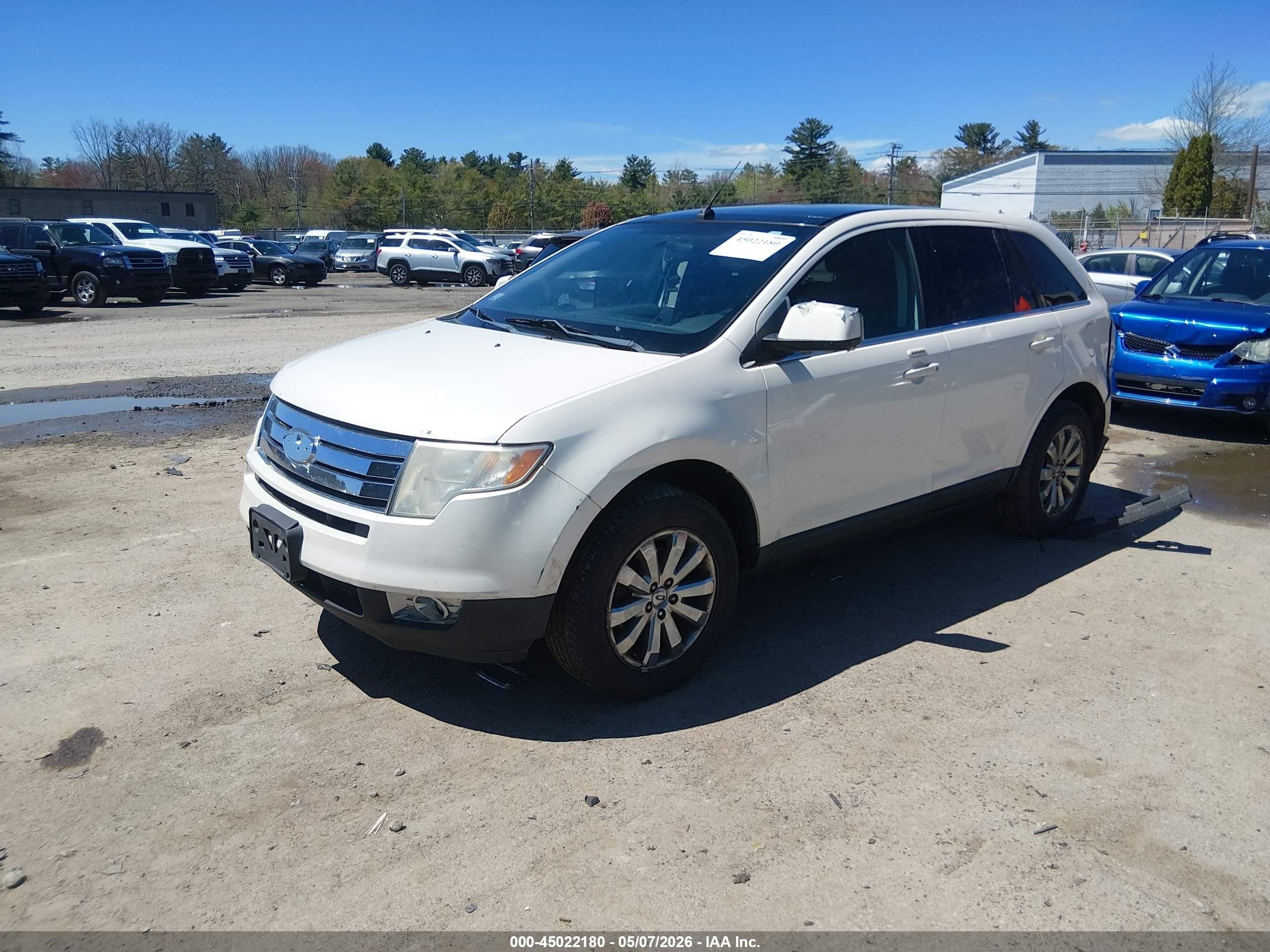 2008 Ford Edge Limited White vin: 2FMDK49C28BB05287