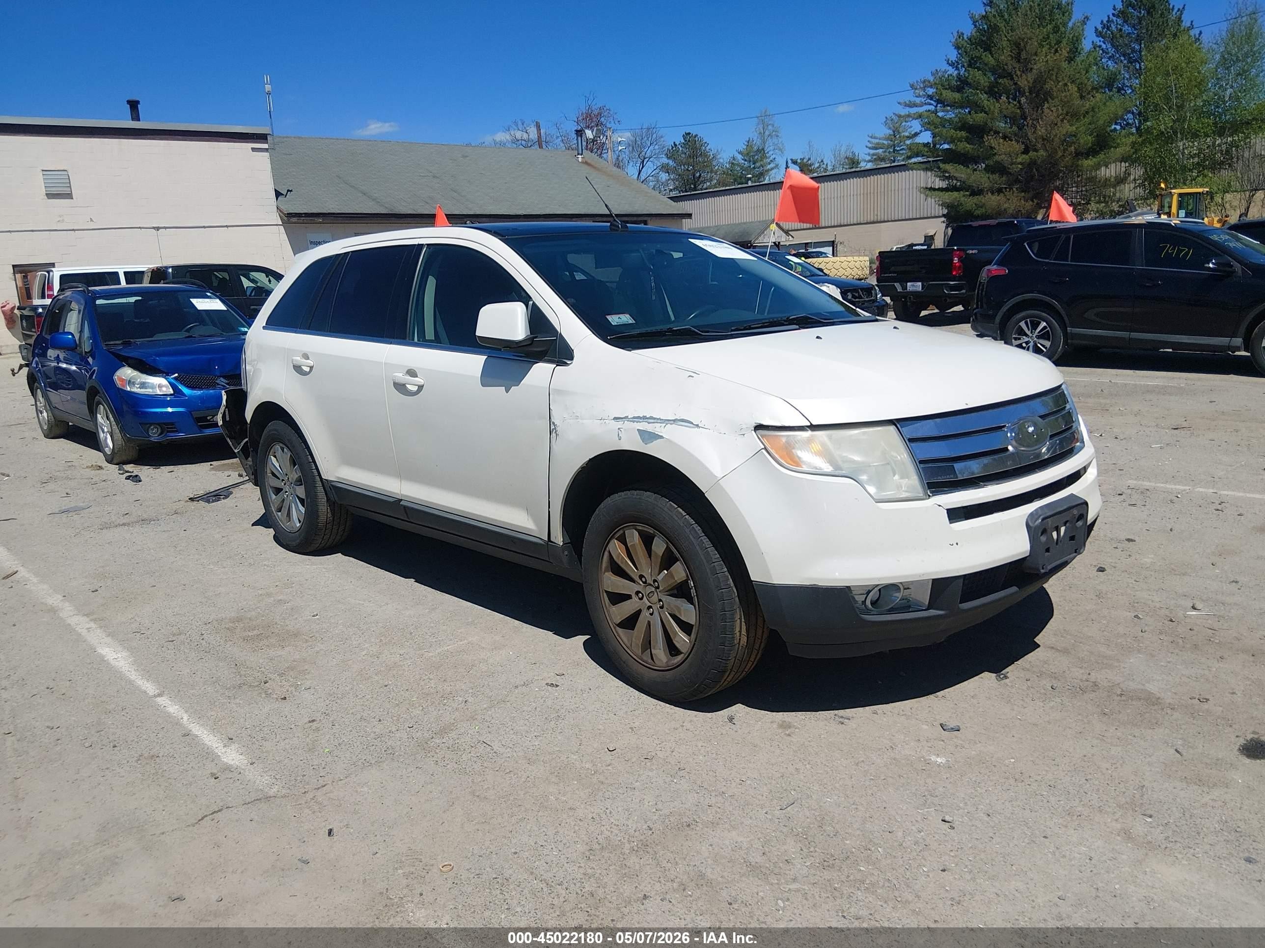 2008 Ford Edge Limited White vin: 2FMDK49C28BB05287