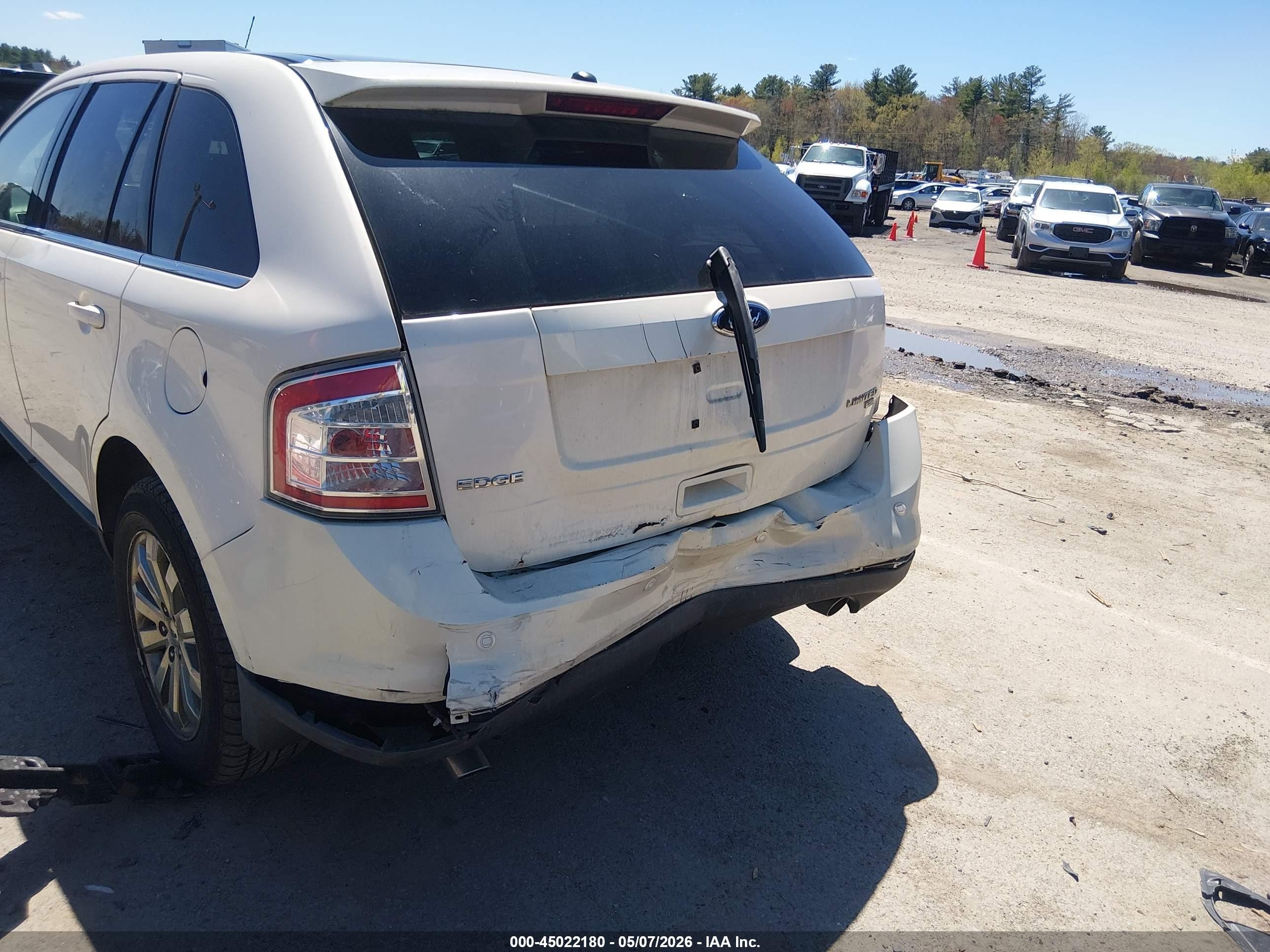 2008 Ford Edge Limited White vin: 2FMDK49C28BB05287