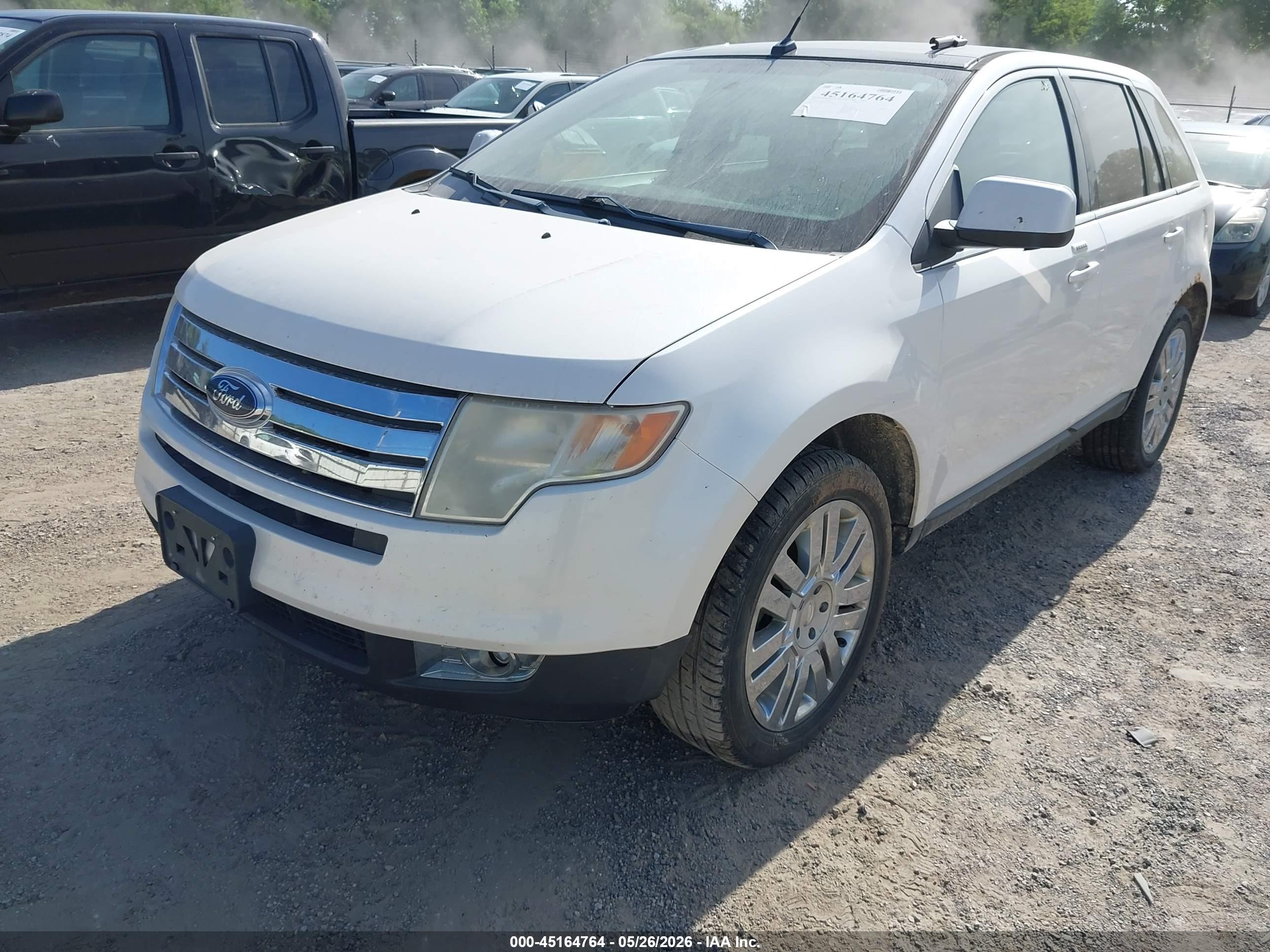 2009 Ford Edge Limited White vin: 2FMDK49C29BA57582