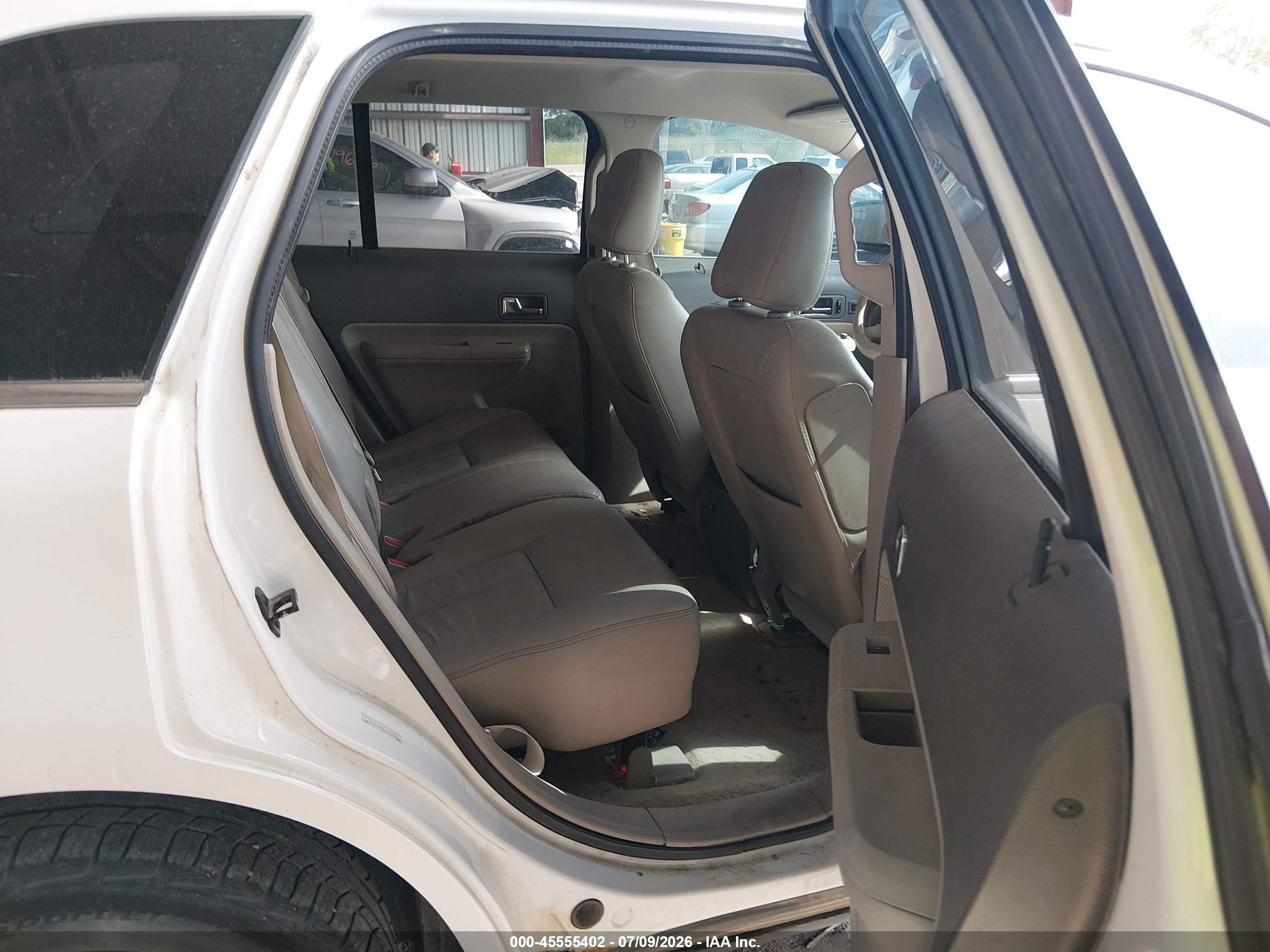 2009 Ford Edge Limited White vin: 2FMDK49C29BA92428