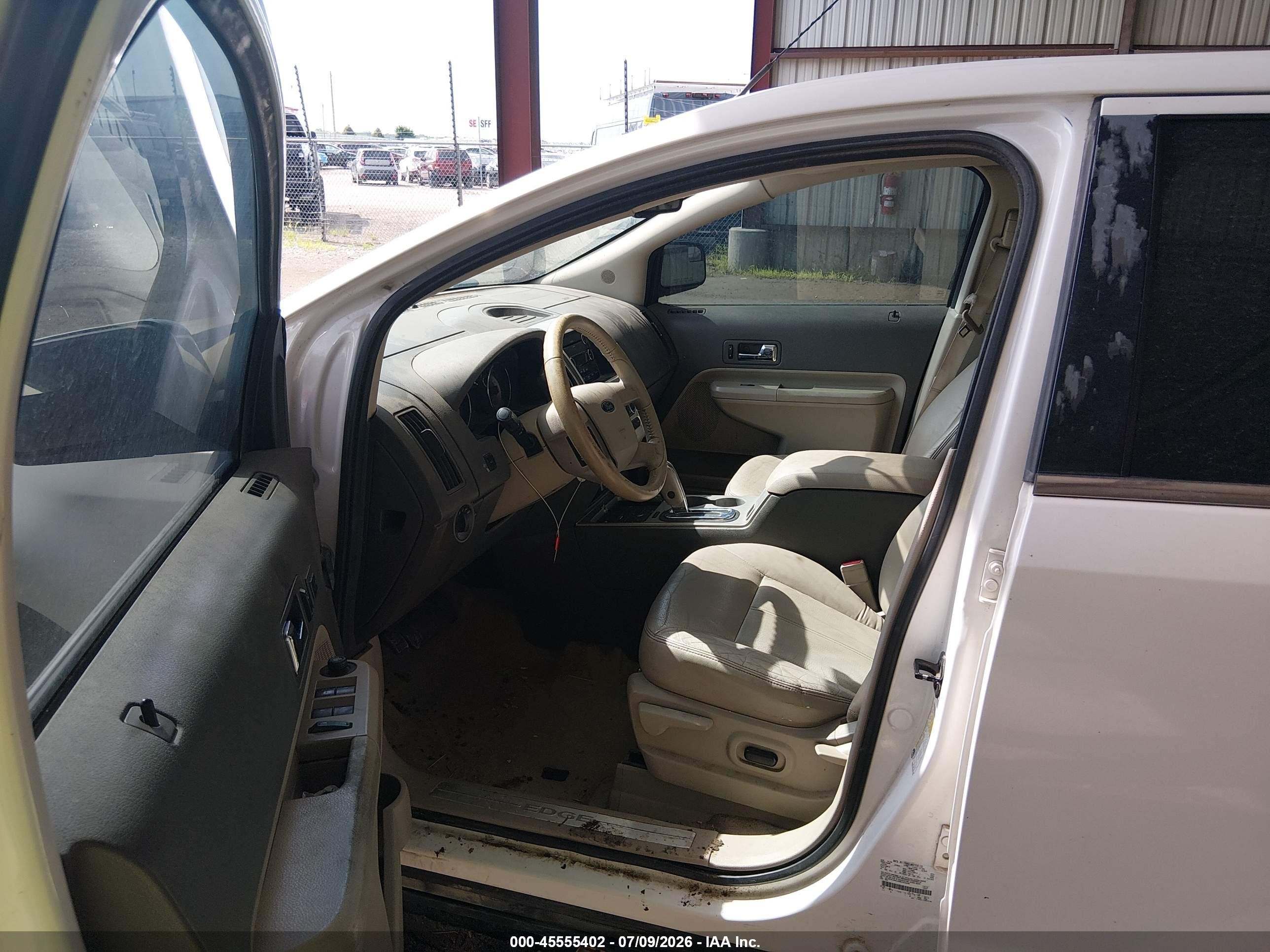 2009 Ford Edge Limited White vin: 2FMDK49C29BA92428