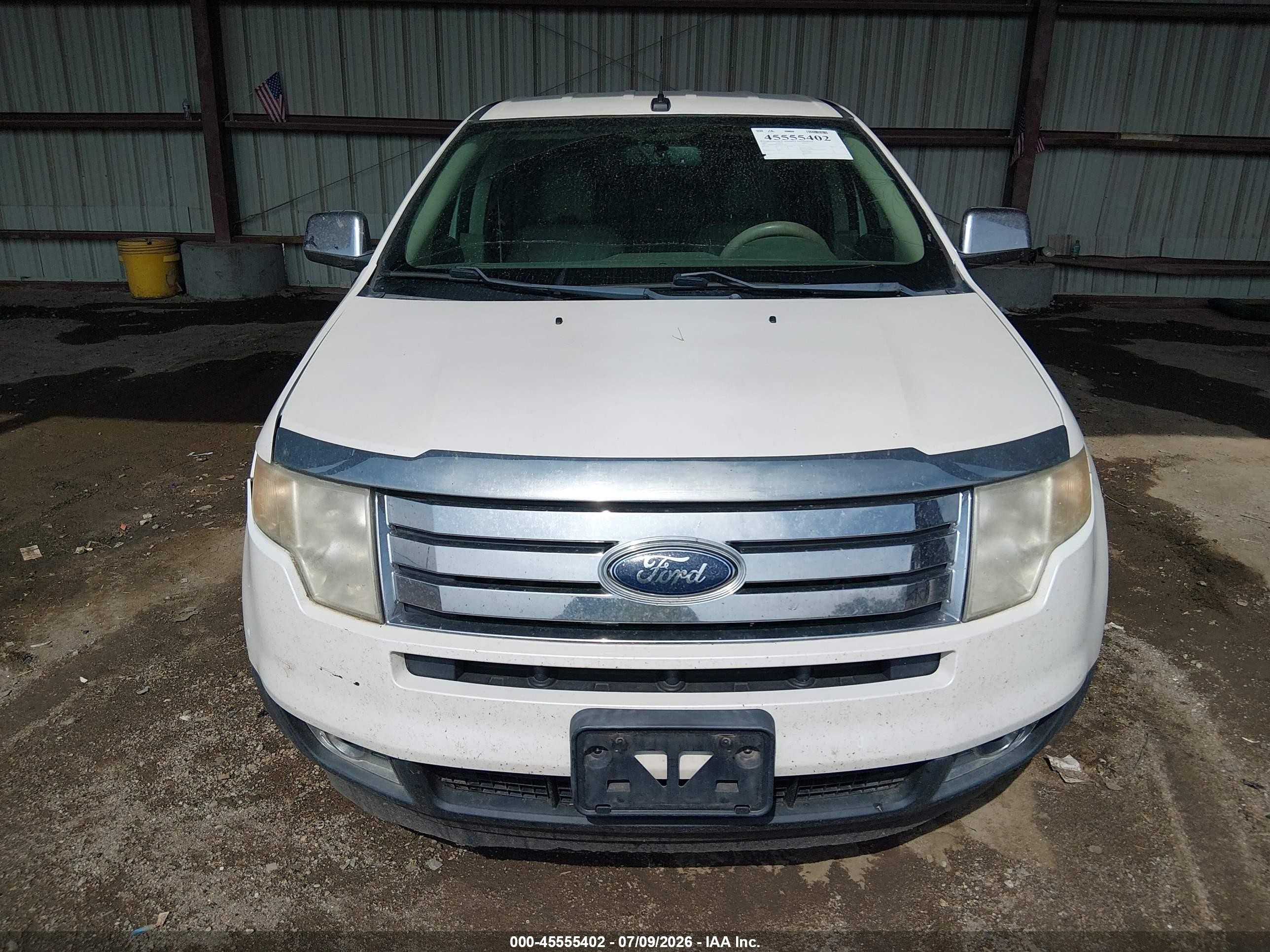 2009 Ford Edge Limited White vin: 2FMDK49C29BA92428
